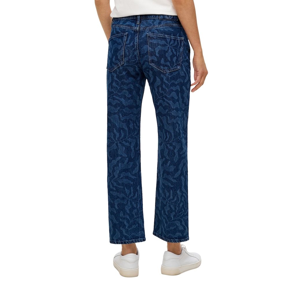 s.Oliver 5-Pocket-Jeans »Karolin«, mit floralem Muster