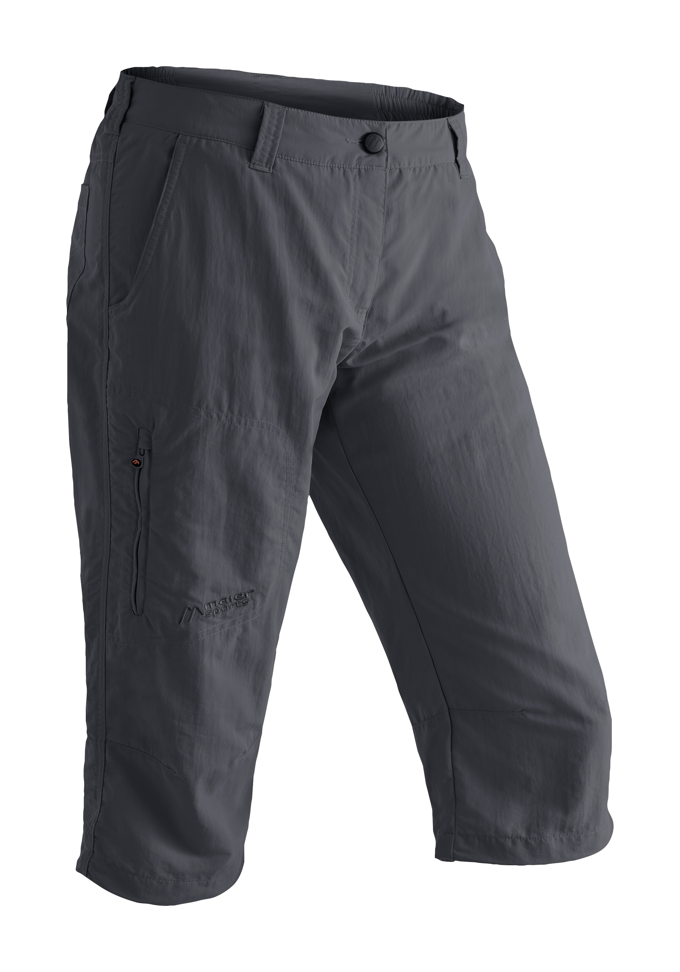 Maier Sports Caprihose "Neckar" kurze Hose Damen, luftige Wanderhose, leichte Outdoorhose, Reg Fit