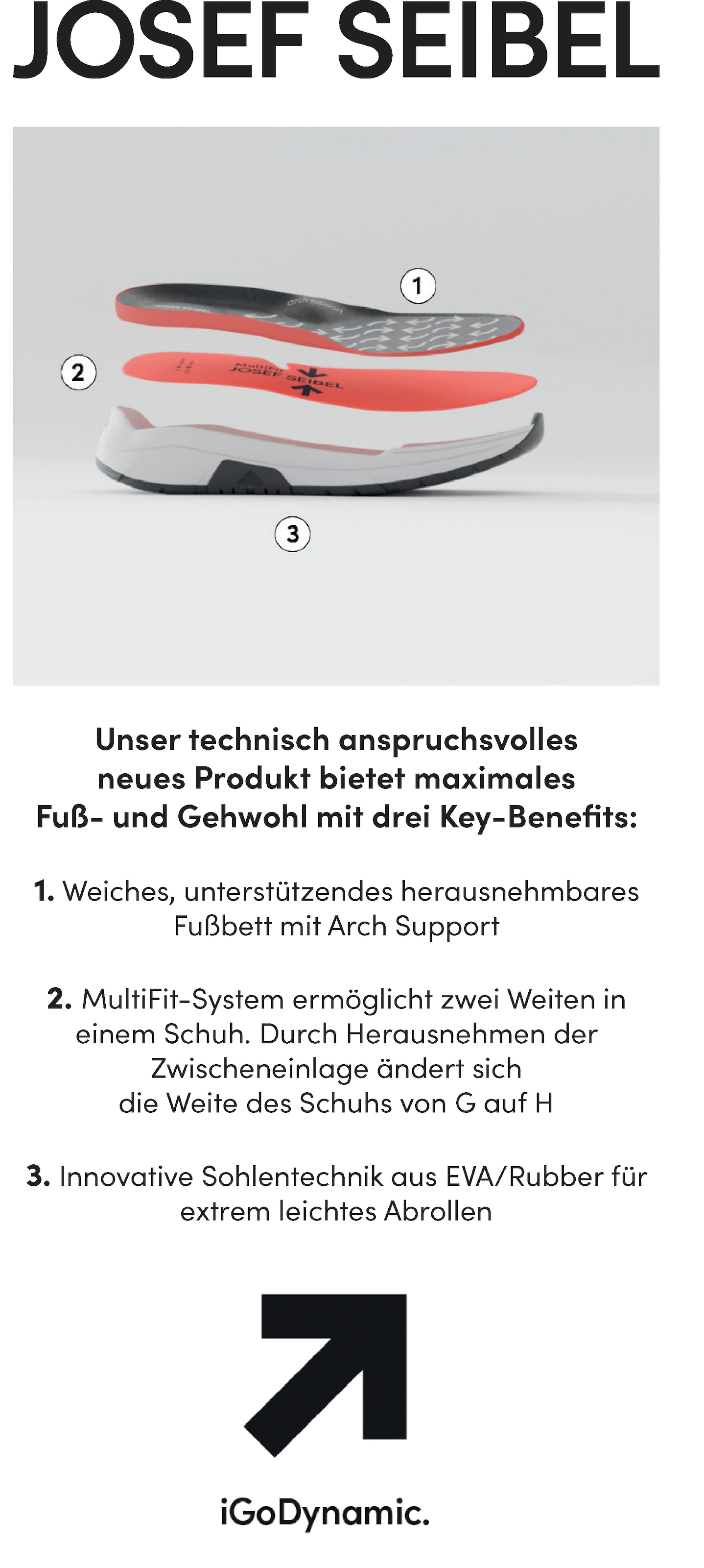 Josef Seibel Sneaker »Elli 06«, Trekkingschuh, Schnürboots, Komfortschuh mit Wechselfussbett