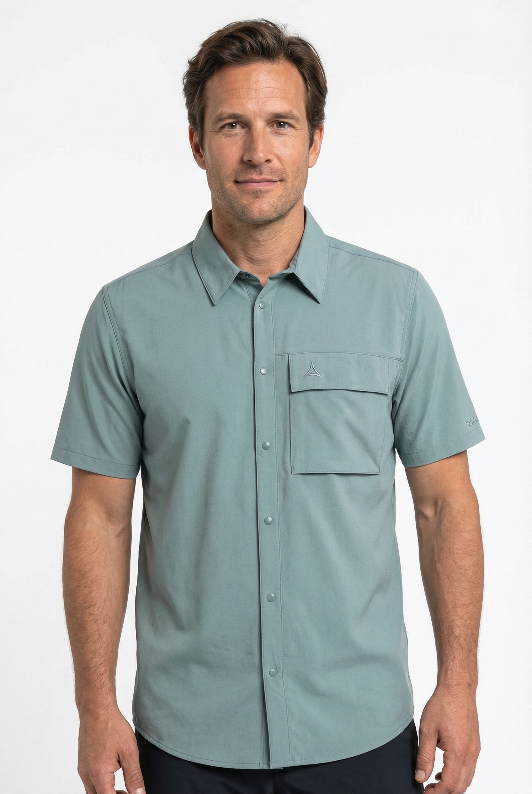 Schöffel Steel Grau Funktionshemd "Shirt Style Dooser Men" Für Trekking Und Sportliche Aktivitäten, Leichtes Material