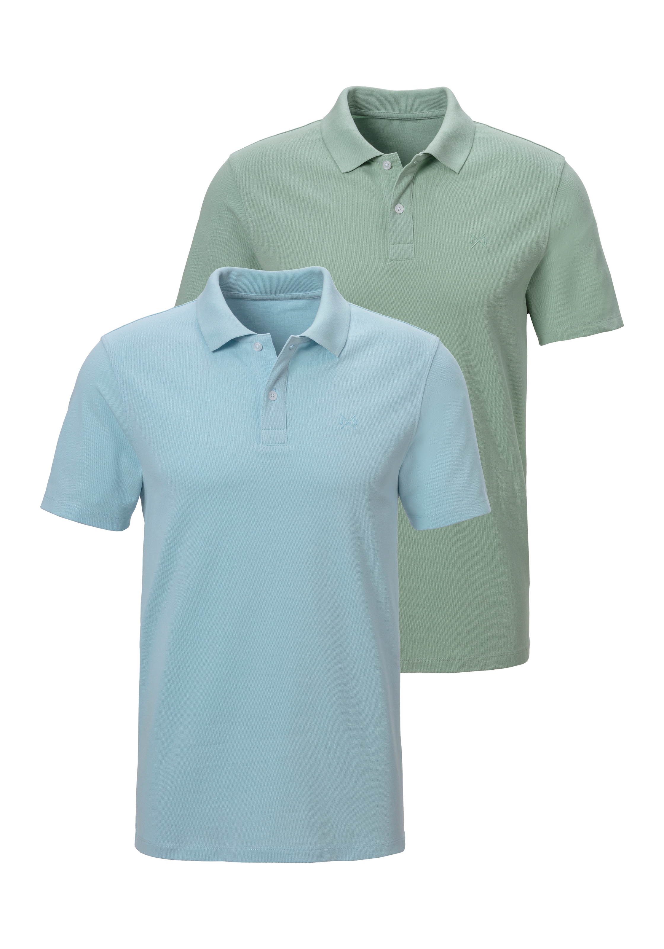John Devin Poloshirt im-2er-Pack, 2 Stk. mit dezenter- hochwertiger Logostickerei - 2er-Sparpack
