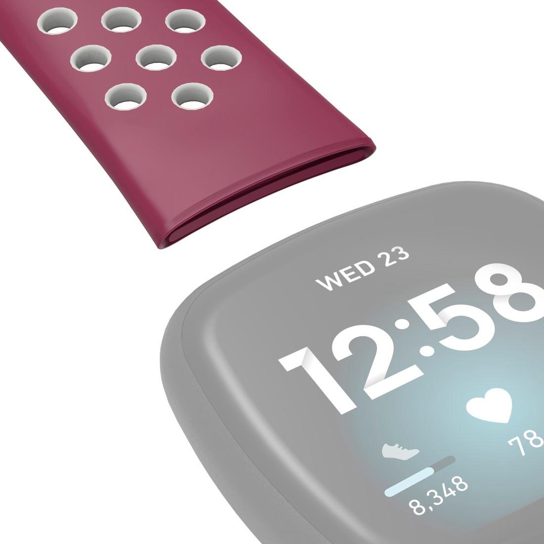 Fitbit ✵ »Ersatzarmband Smartwatch-Armband günstig Hama 22 | Jelmoli-Versand Versa Silikon, (2), 3/4/Sense bestellen für cm/21 cm«