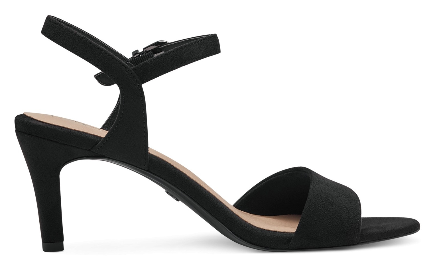 Tamaris Sandalette, Trichterabsatz, Abendschuh mit verstellbarem Fesselriemchen