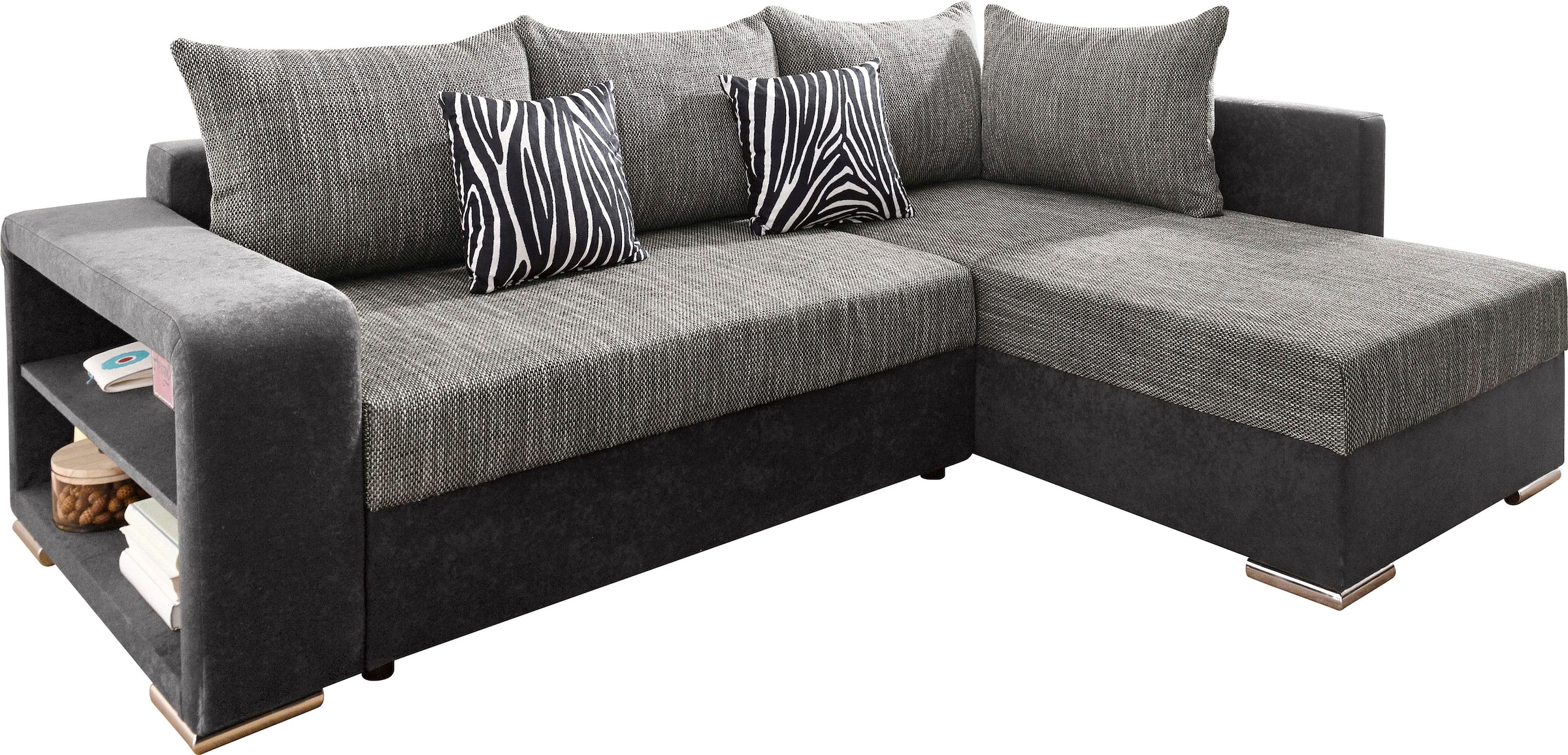COLLECTION AB Ecksofa »John L-Form«, mit Bettfunktion, wahlweise mit Federkern