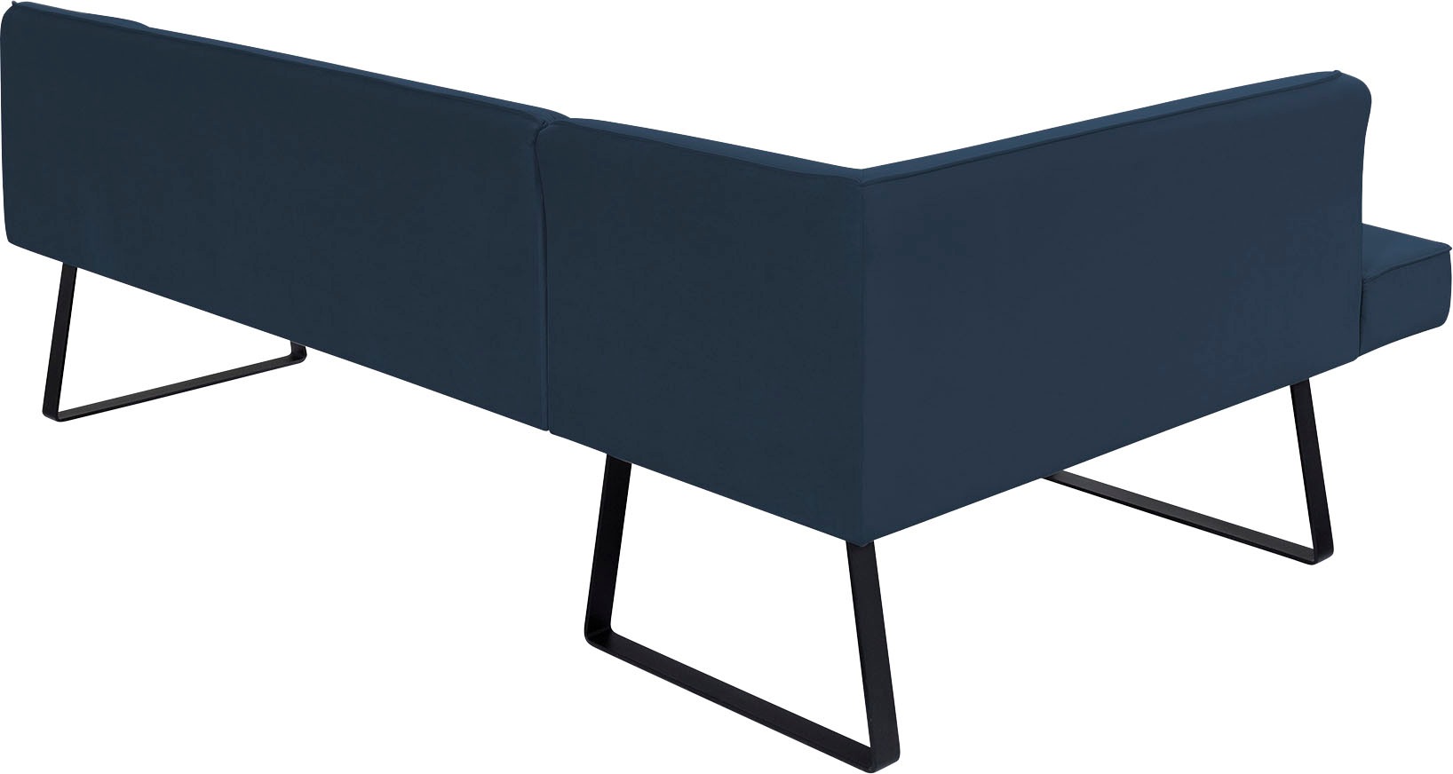exxpo - sofa fashion Eckbank »Americano«, mit Keder und Metallfüssen, Bezug in verschiedenen Qualitäten