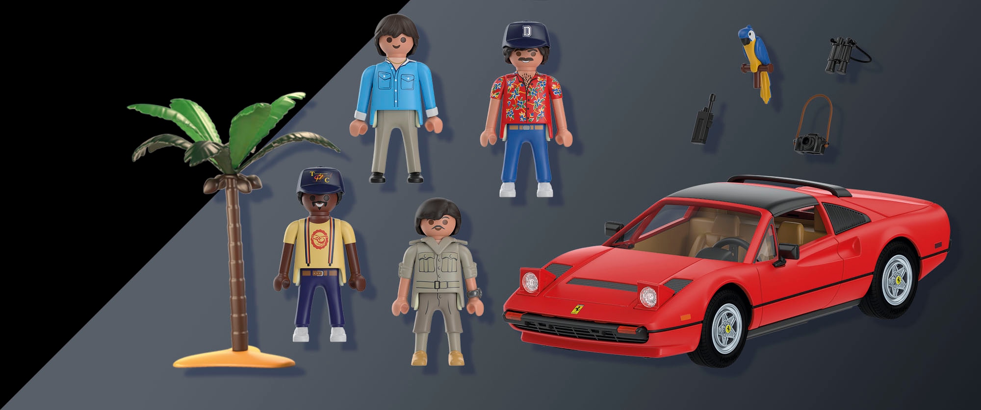 Playmobil® Konstruktions-Spielset »Magnum, p.i. Ferrari 308 GTS Quattrovalvole (71343)«, (48 St.), Made in Germany