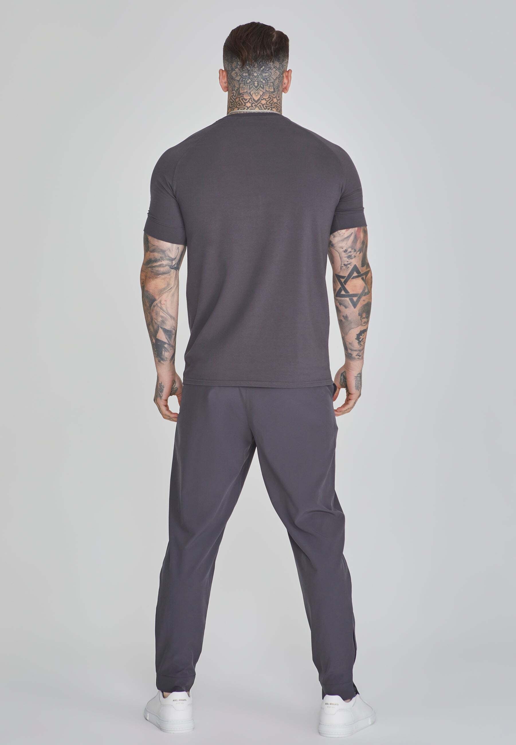Siksilk T-Shirt »Siksilk T-Shirt Smart T-Shirt in Dark Grey«