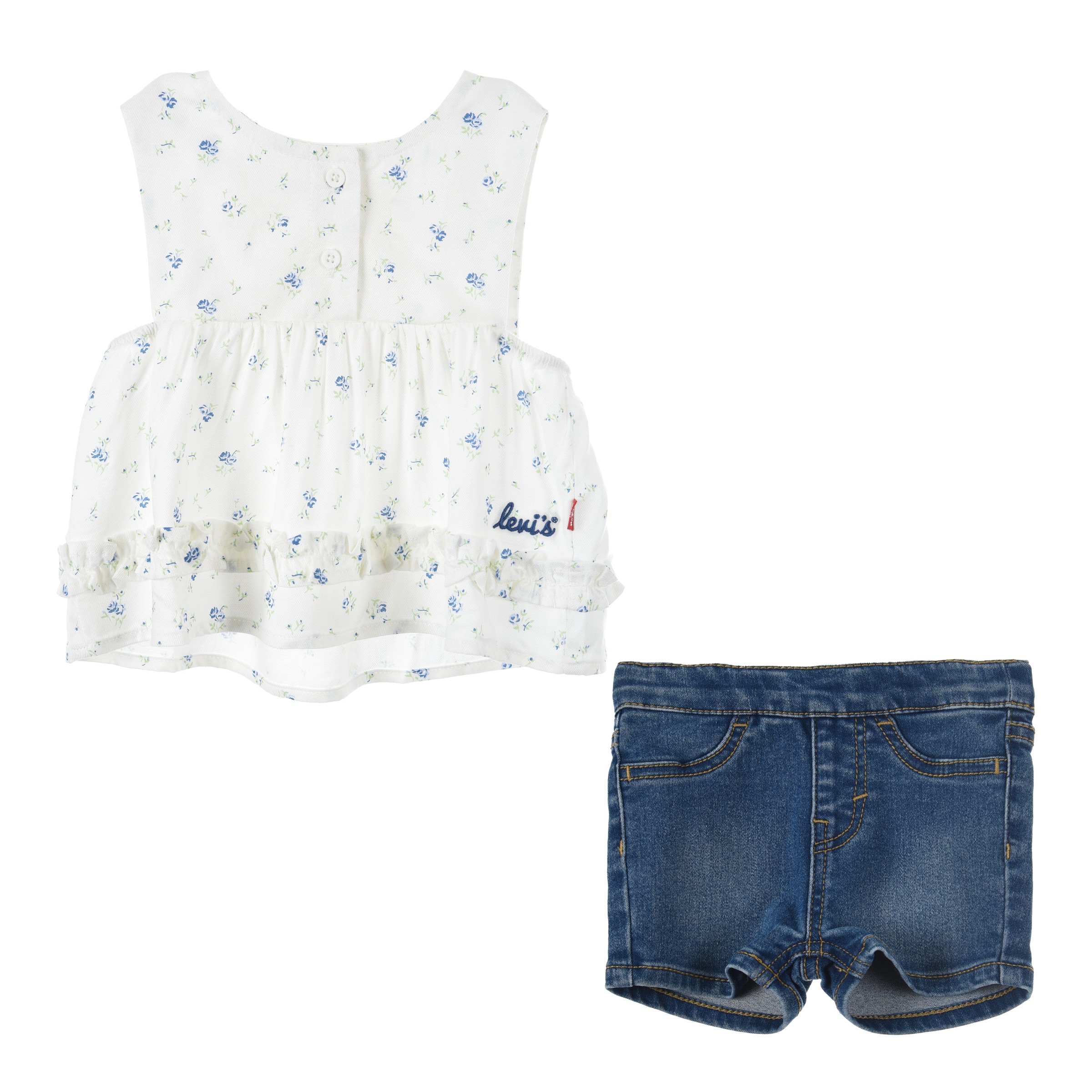 Levi's® Kids Top & Shorts Set, 2 Stk. mit Blümchenprint