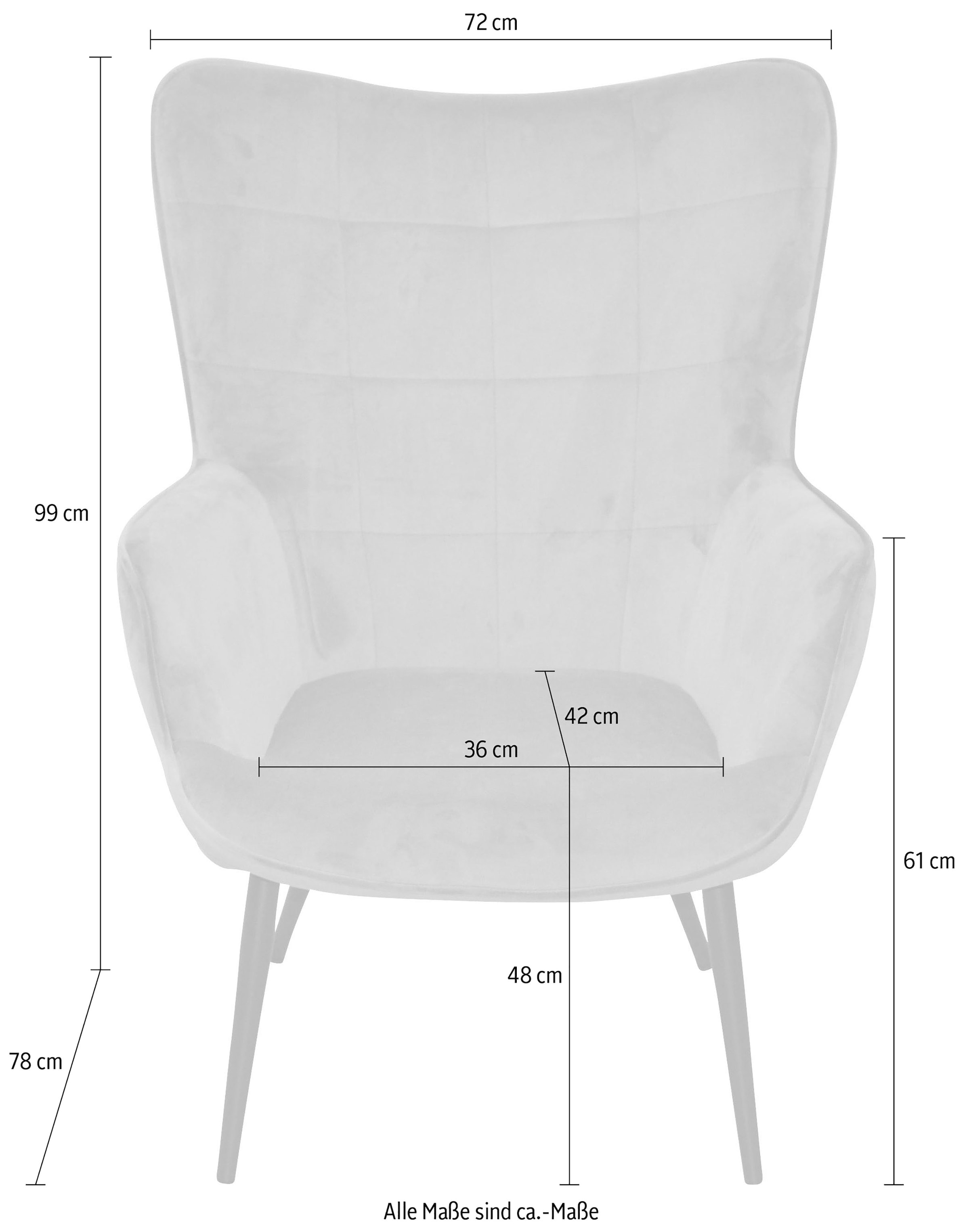 HOFMANN LIVING MORE Jelmoli-Versand AND »Jaro«, Polstersessel Beinen Stahlrohr, online mit lackiert aus | schwarz Sessel kaufen