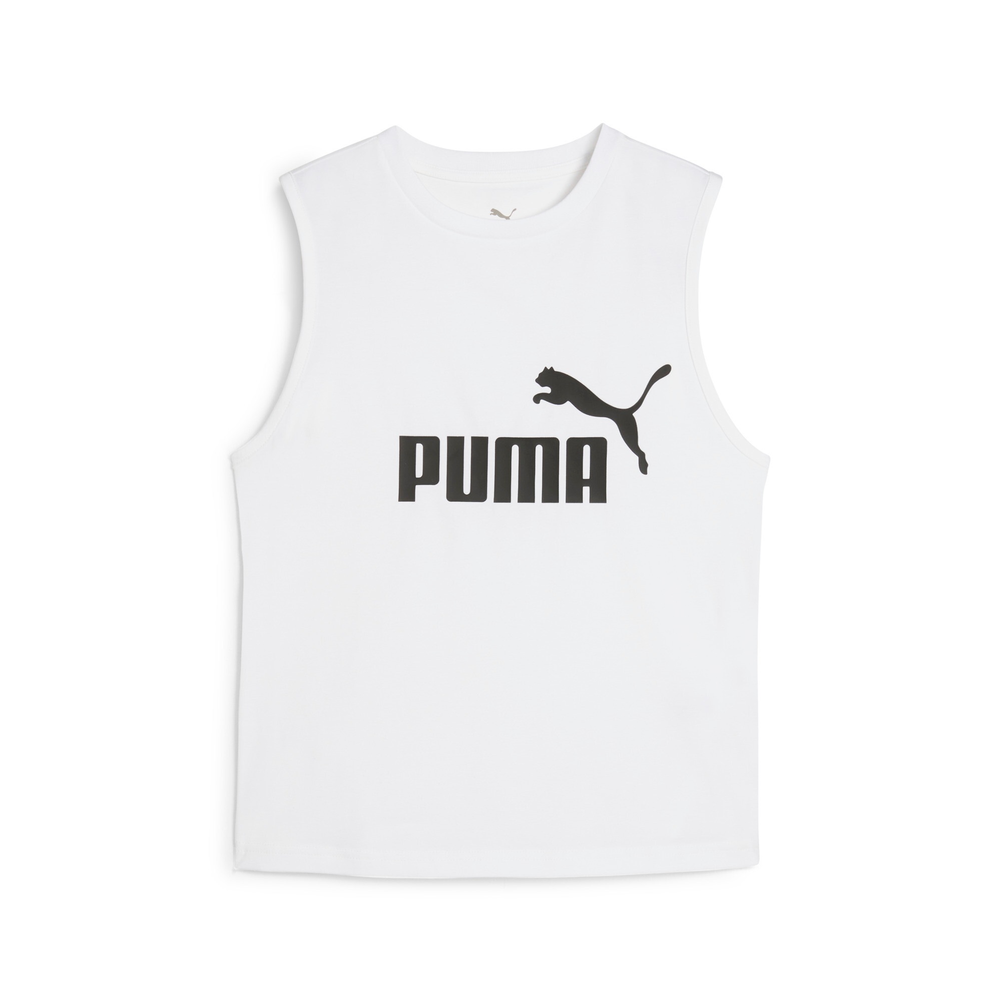 PUMA Tanktop »ESS NO. 1 LOGO SLIM TANK« ohne Ärmel, Rundhalsausschnitt, aus Baumwollmischung