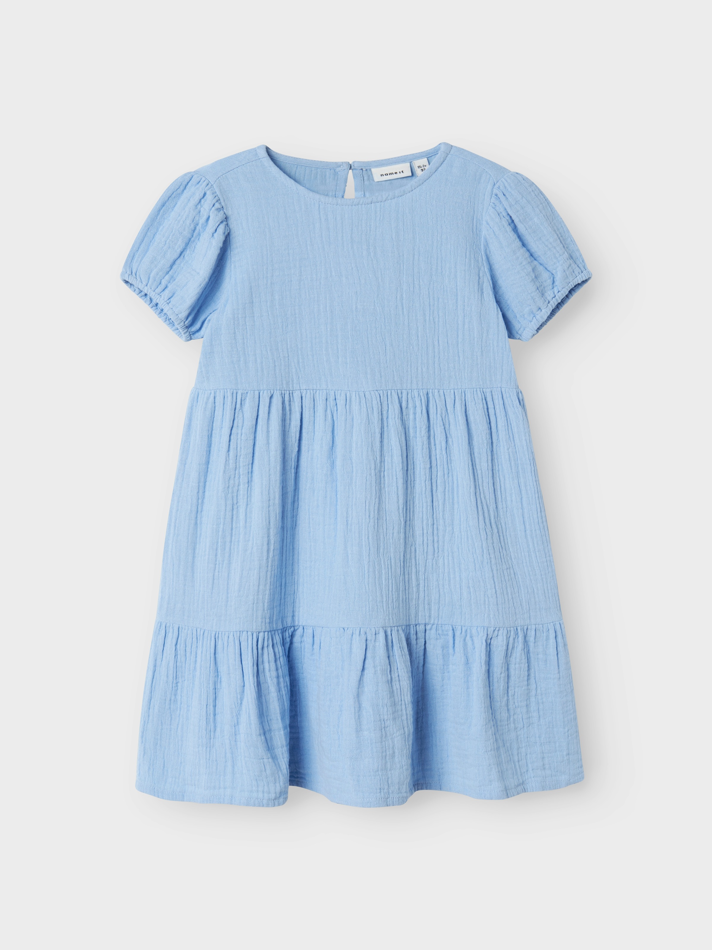 Name It Tunikakleid »NMFJASMIN SS DRESS NOOS« Baumwolle - Musselin, mit Volant