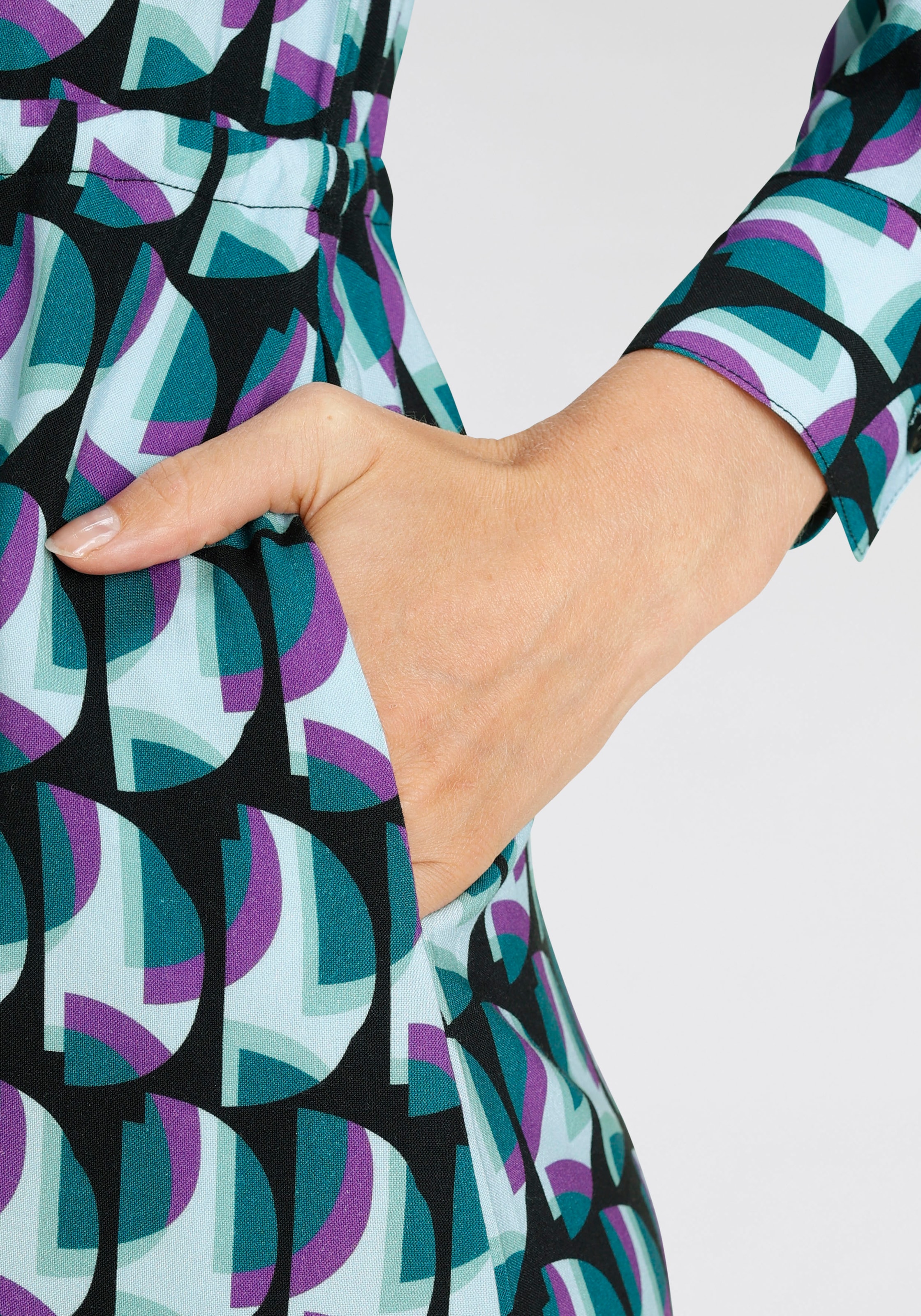 HECHTER PARIS Hemdblusenkleid, mit shoppen online Jelmoli-Versand Allover-Print elegantem 