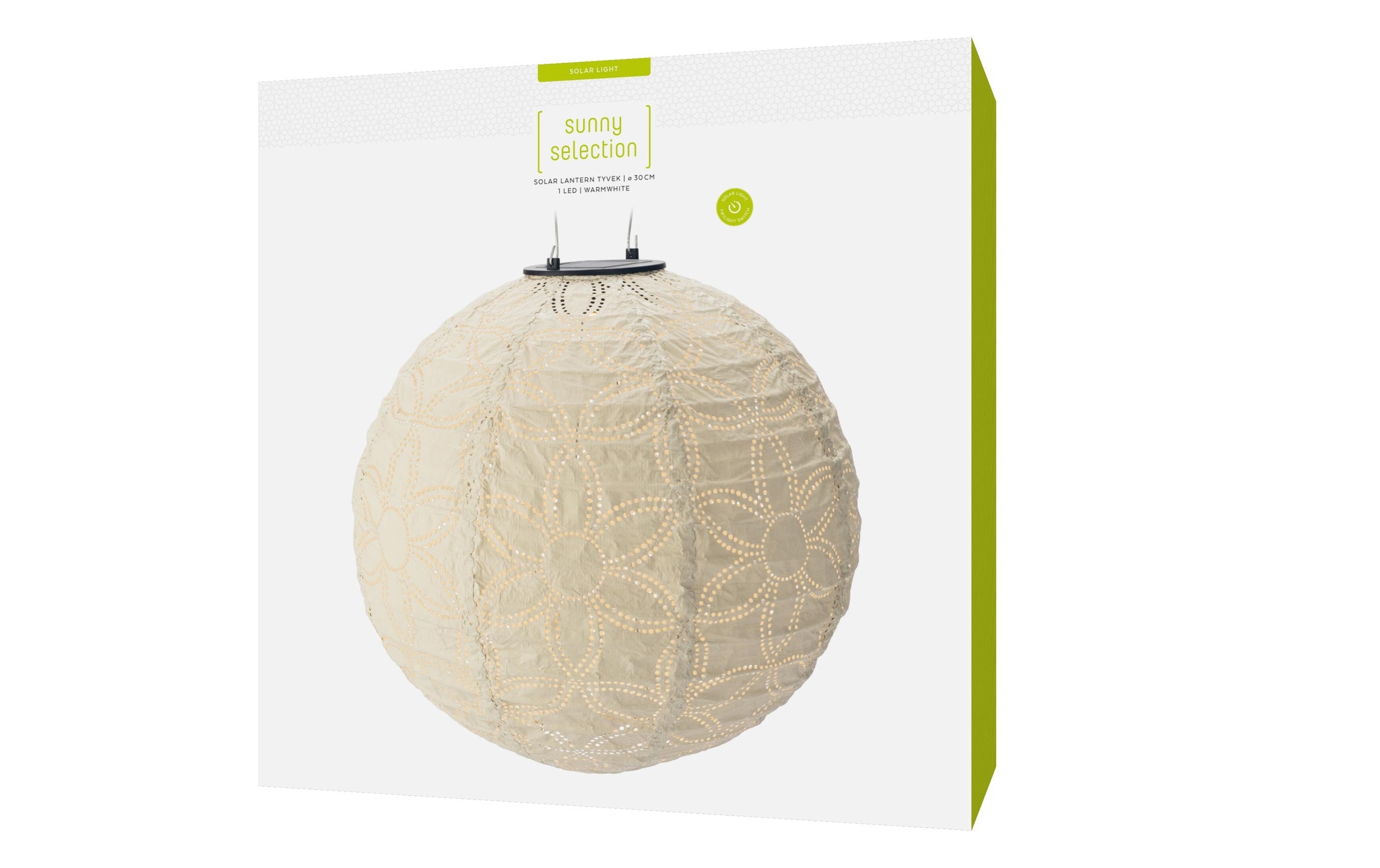 STT LED Gartenleuchte »Solar Lantern round sand«, 1 flammig