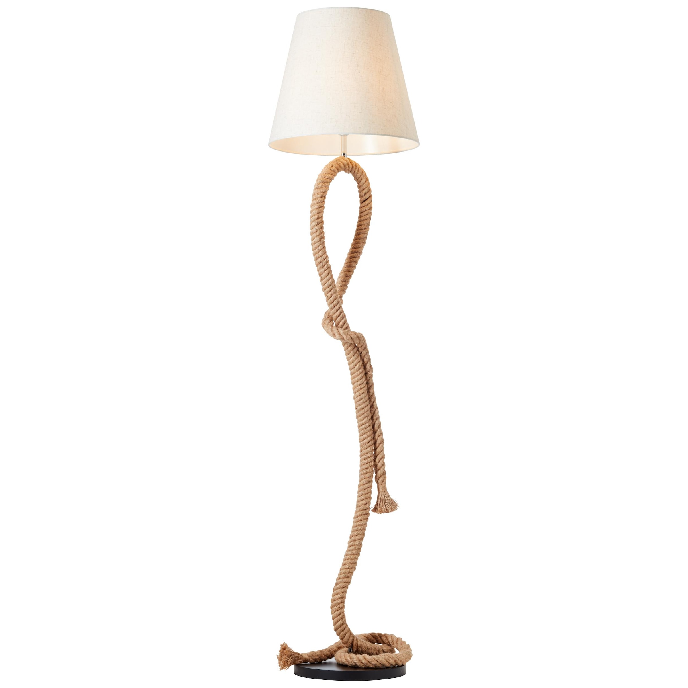 Brilliant Stehlampe »Sailor«, 1 flammig-flammig, 175 cm Höhe, Ø 40 cm, E27,  Seil/Textil/Metall, natur/weiss online shoppen | Jelmoli-Versand