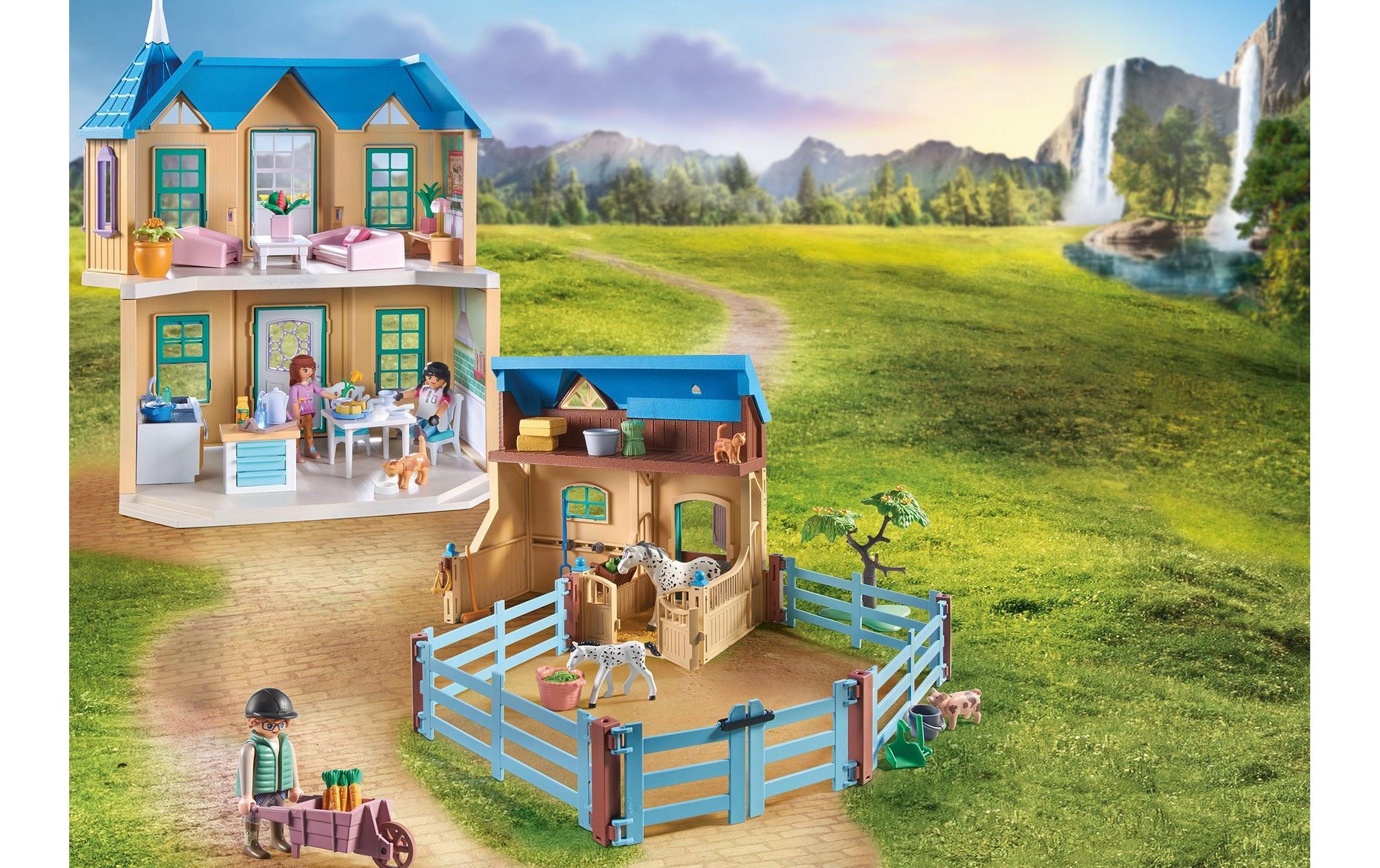 Playmobil® Spielbausteine »Horses of Waterfall Ranch 71351«, (263 St.)