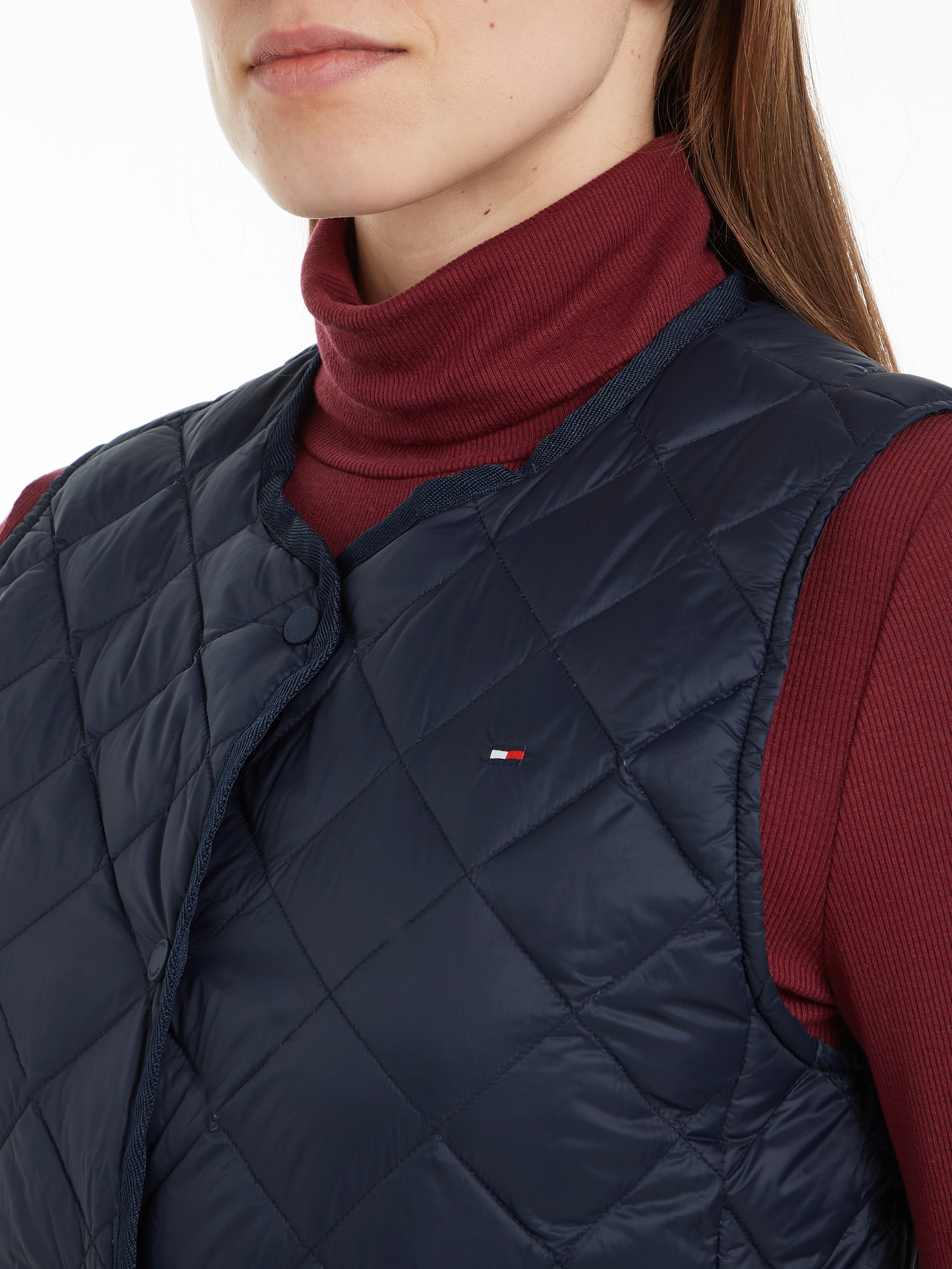 Tommy Hilfiger Steppweste, mit Logostickerei