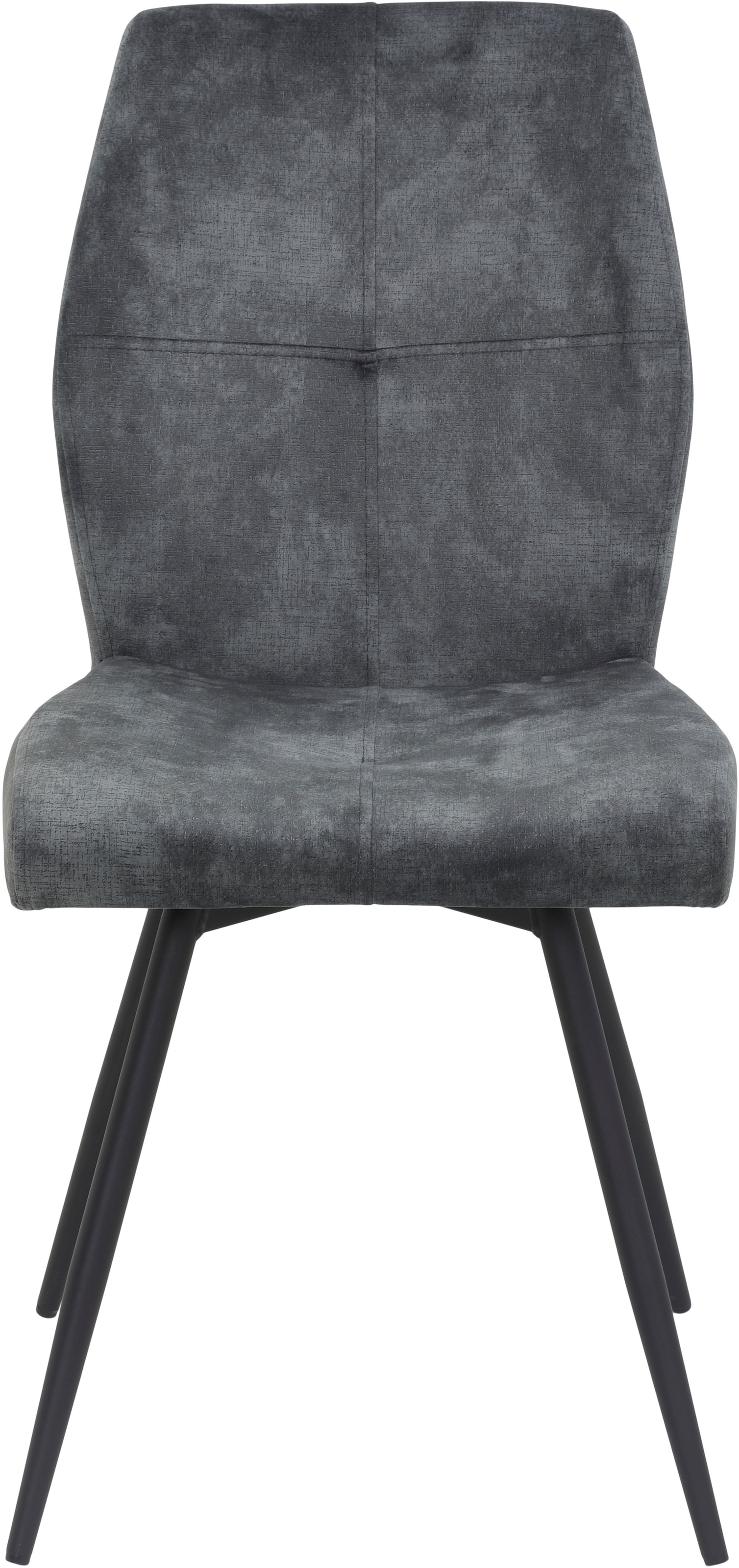 HELA 4-Fussstuhl »ALLY«, (Set), 4 St., Microfaser VINTAGE-Polyester, 4-Fuss, 360° drehbar, gepolstert, Vintage Velvet mit Steppnähten