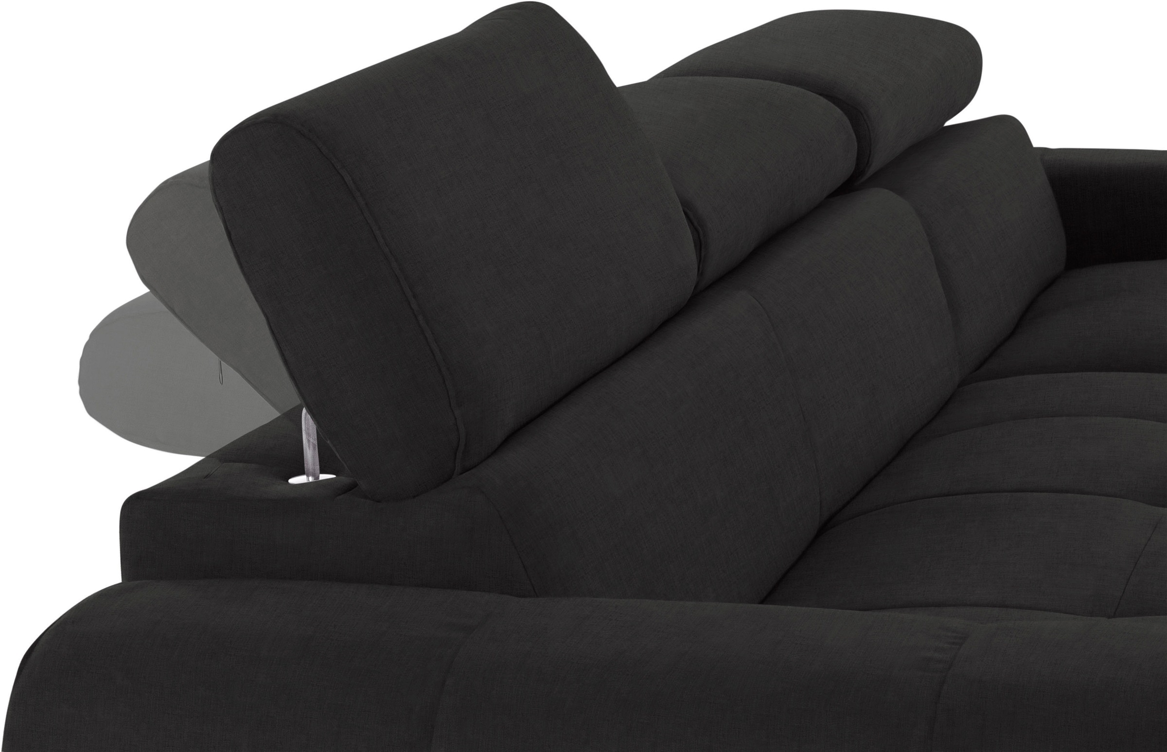 COTTA Ecksofa »Mia L-Form«, 3-tlg.-Kissen-Set, Recamiere, wahlweise mit oder ohne RGB-Beleuchtung