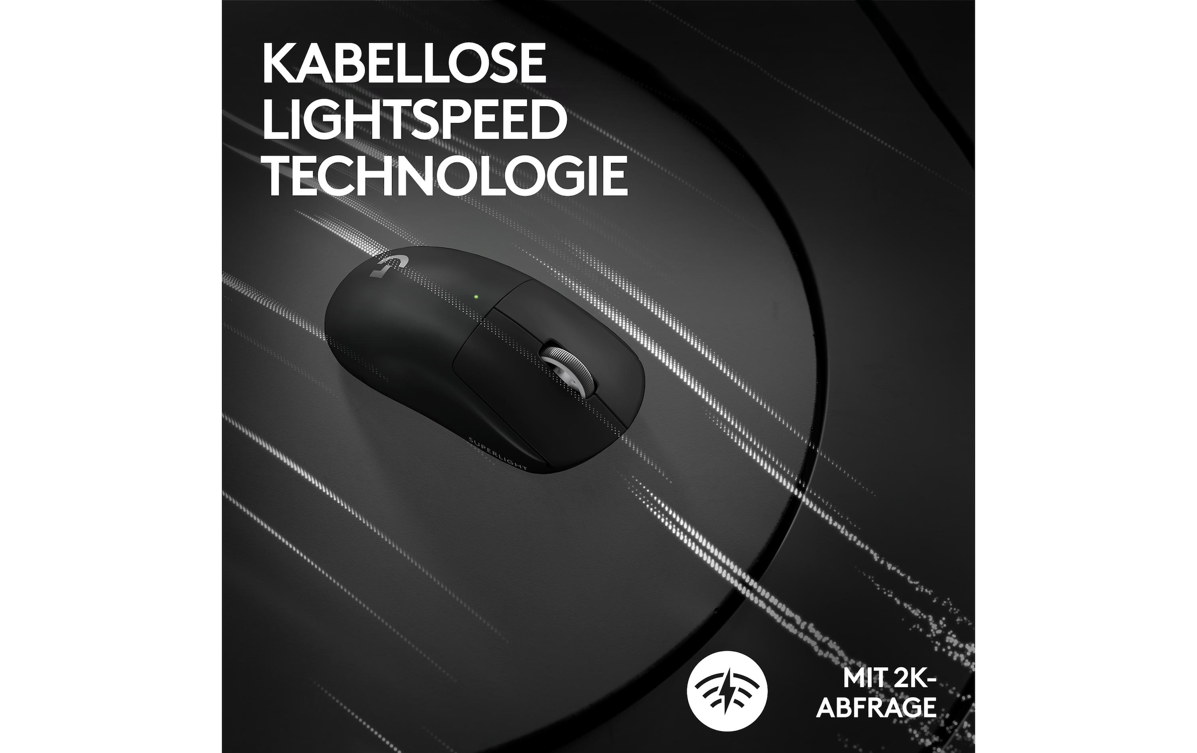 Logitech Gaming-Maus »Pro X Superlight 2 Lightspeed Schwarz«, Funk-kabellos