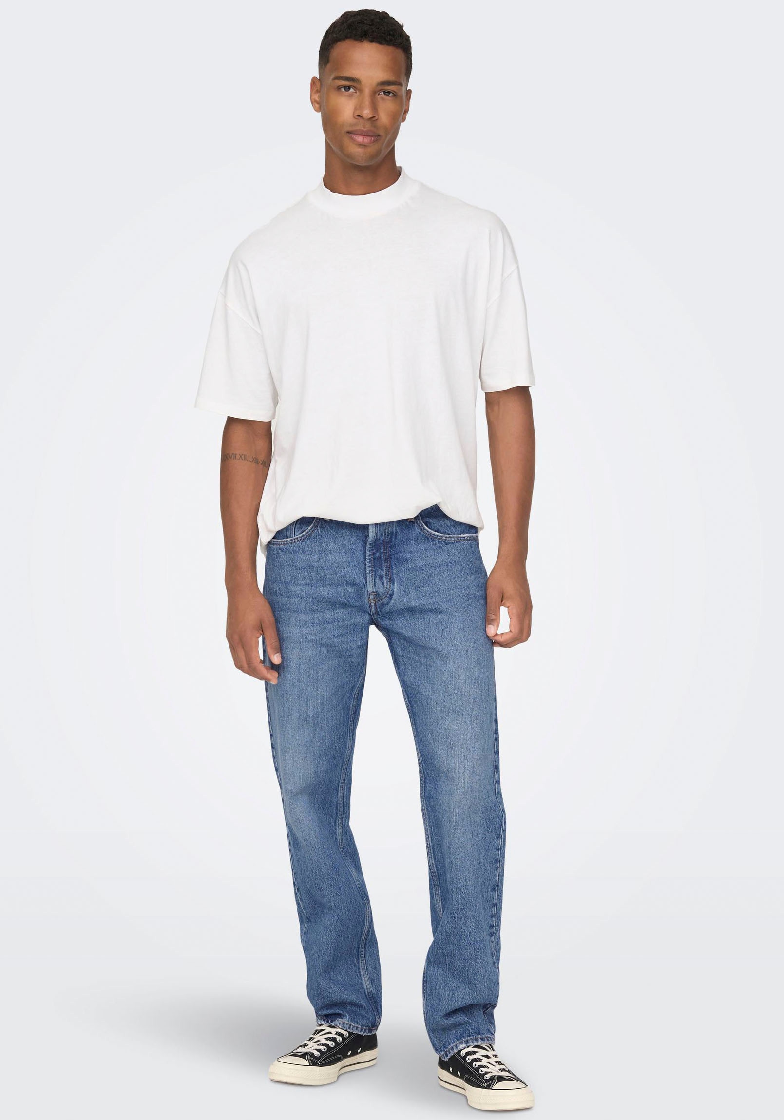 ONLY & SONS Regular-fit-Jeans »ONSEDGE STRAIGHT BROMO 0017 DOT DNM NOOS«