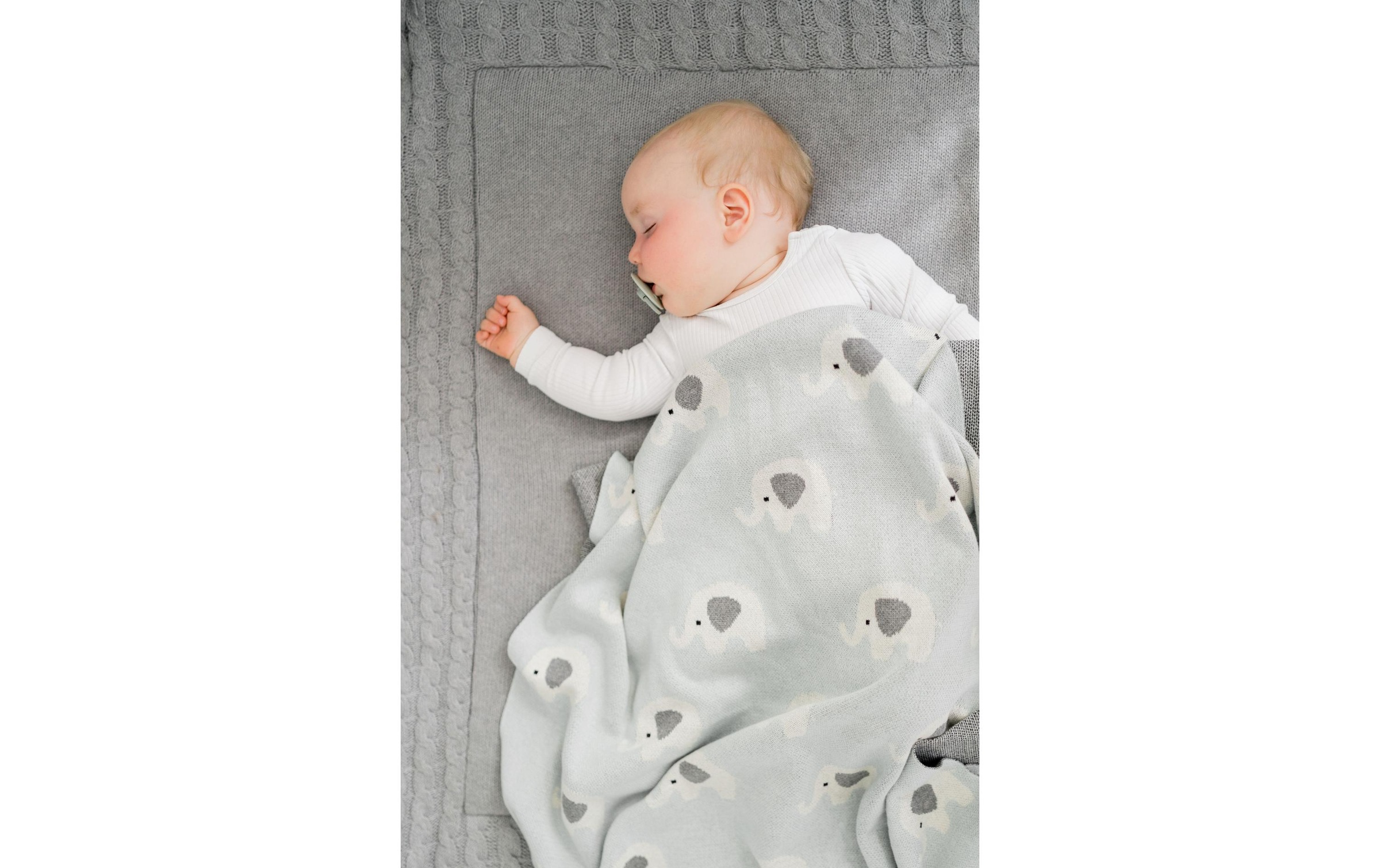 KINDSGUT Babydecke »Elefanten 80 x 100 cm«