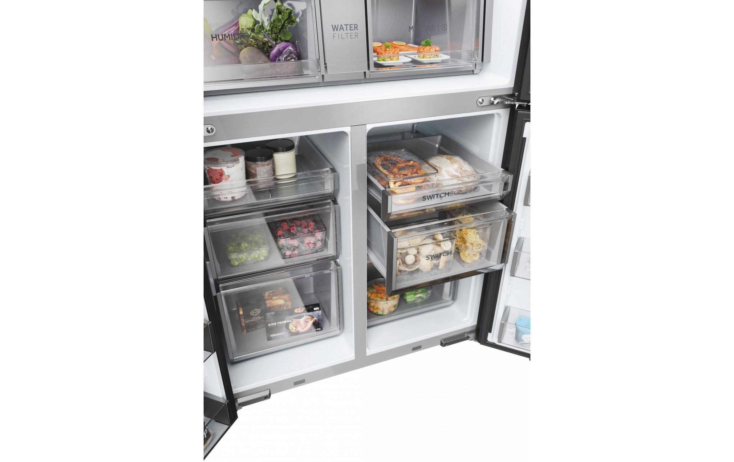 Haier Side-by-Side »Foodcenter HCR7918EIMB«, HCR7918EIMB, 177,5 cm hoch, 90,5 cm breit