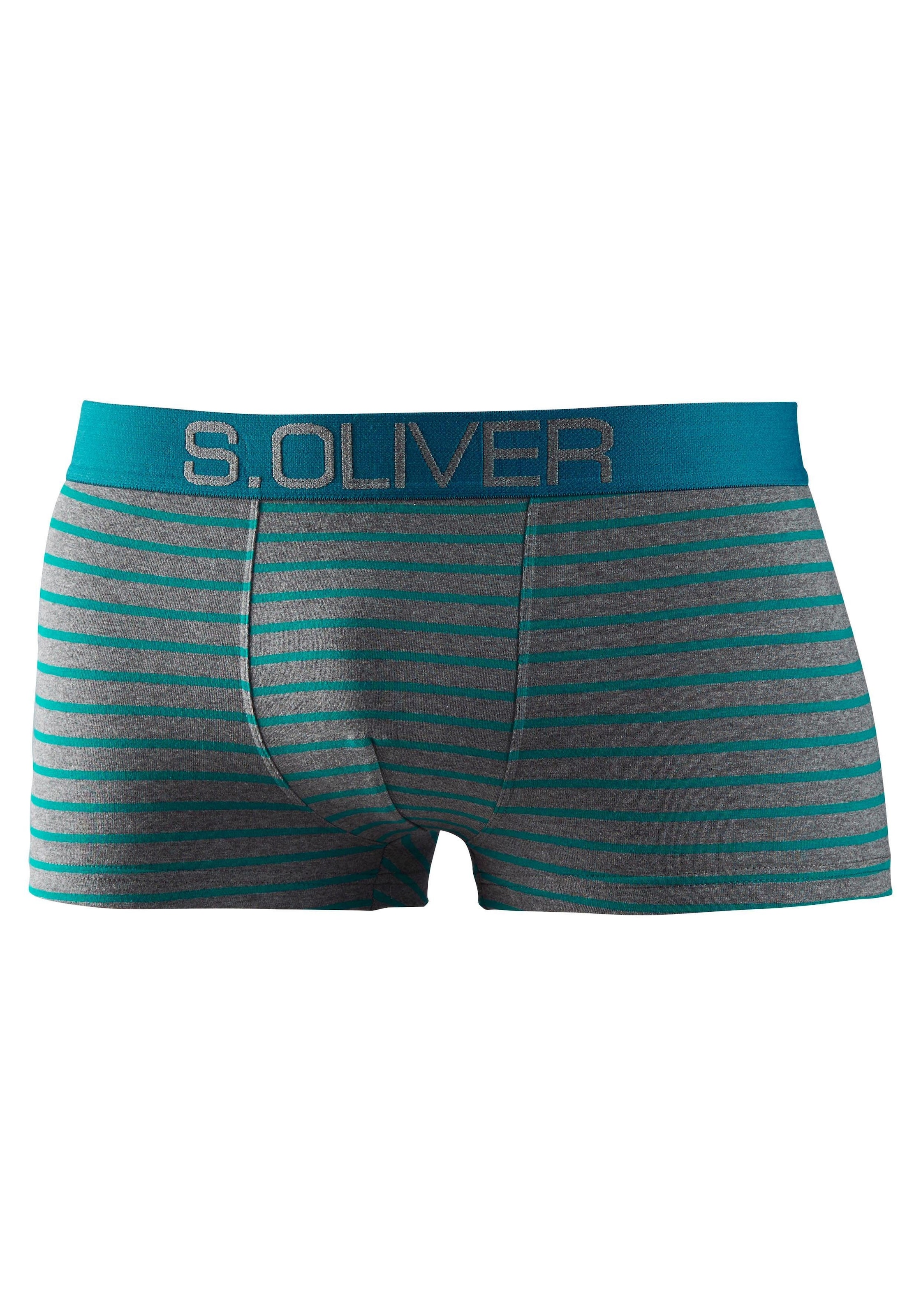 s.Oliver Hipster, (Packung, 4 St.), knapp sitzende Boxershorts für Herren aus Baumwoll-Mix