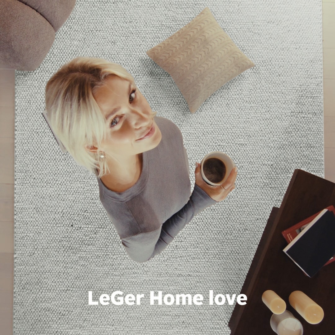 LeGer Home by Lena Gercke Wollteppich »Ainhoa, handgewebt, Wolle«, rechteckig, 12 mm Höhe, einfarbig, Wolle, Handweb Teppich, Wohnzimmer, Schlafzimmer, Esszimmer