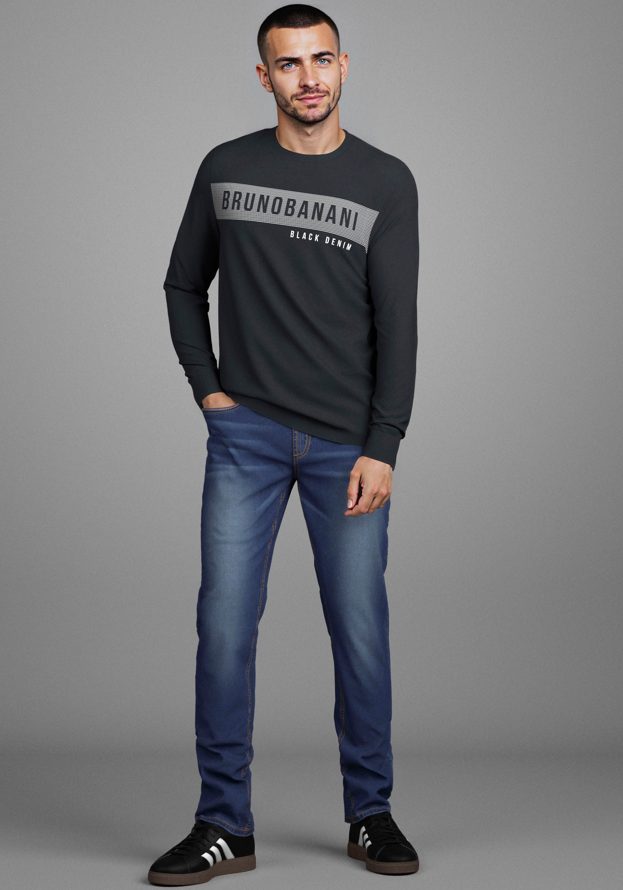 Bruno Banani Straight-Jeans »Hutch« gerade geschnittenes Bein, niedrige Leibhöhe, reguläre Passform