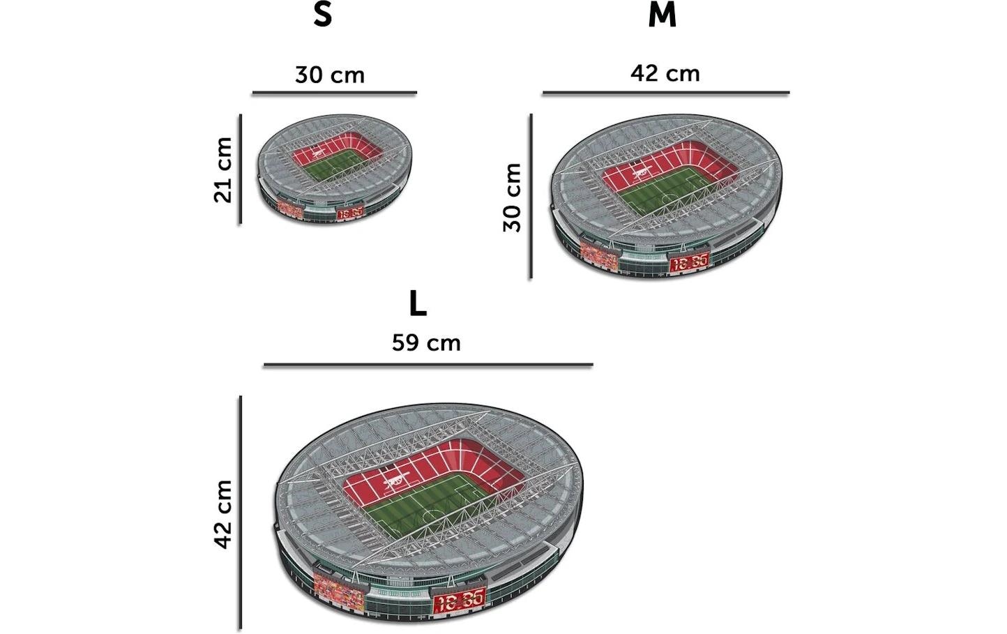 Puzzle »Iconic Arsenal FC – Emirates Stadium«, Holzart: Birke (Herkunftsland: China)