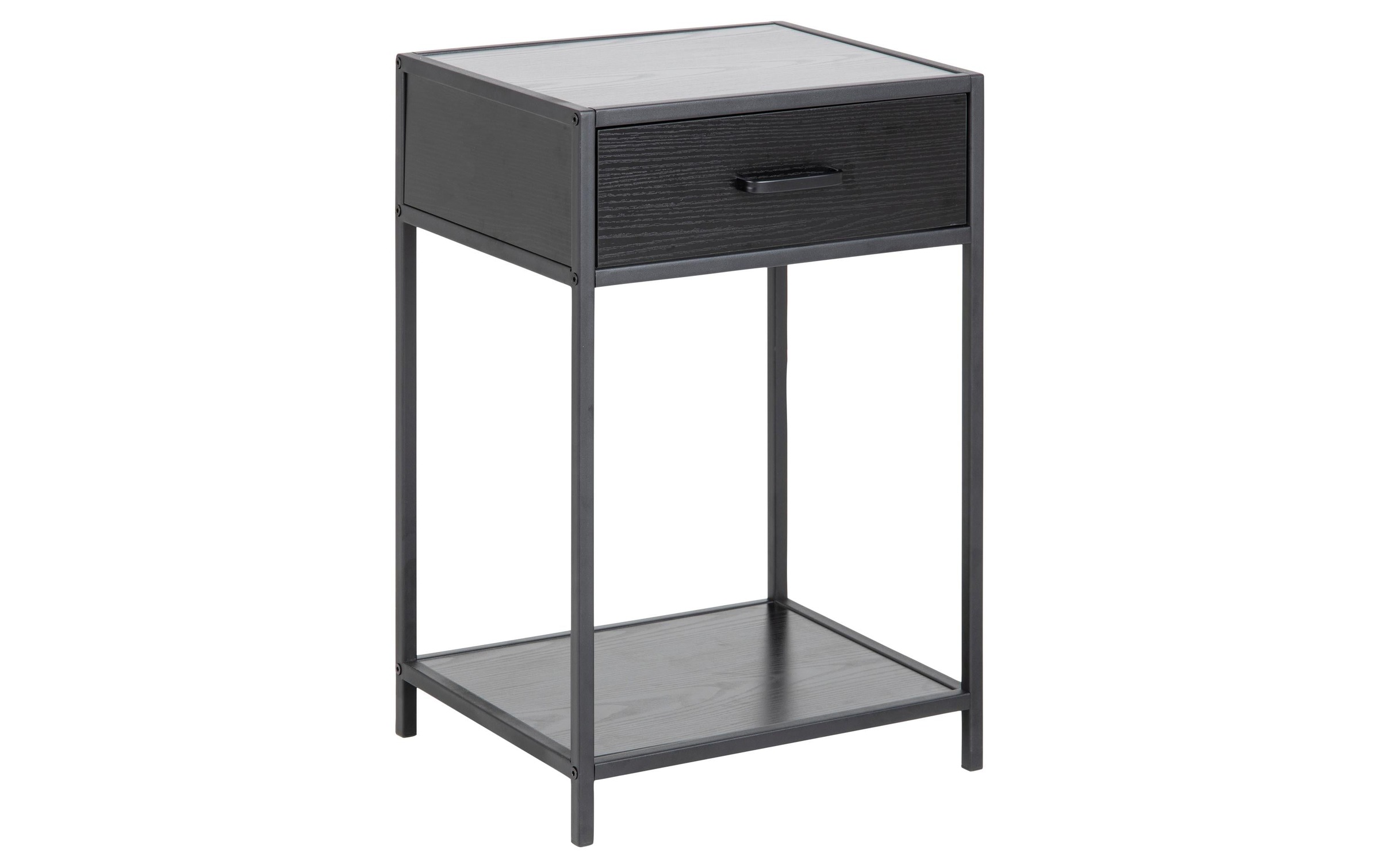AC Design Nachttisch »Seaford 42 x 35 x 63 cm Schwarz«