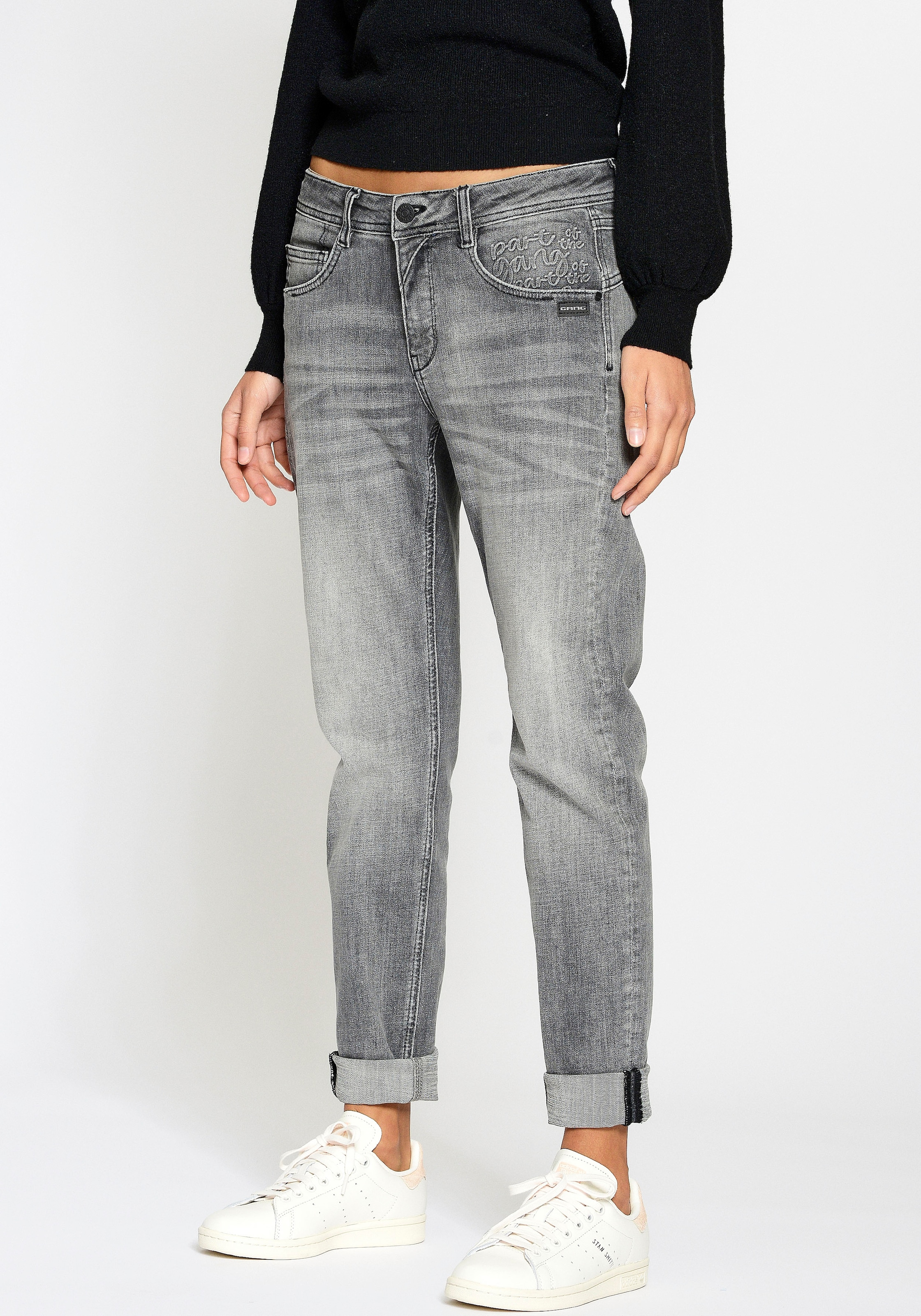 Relax-fit-Jeans »94Amelie Relaxed Fit«, mit Used-Effekten