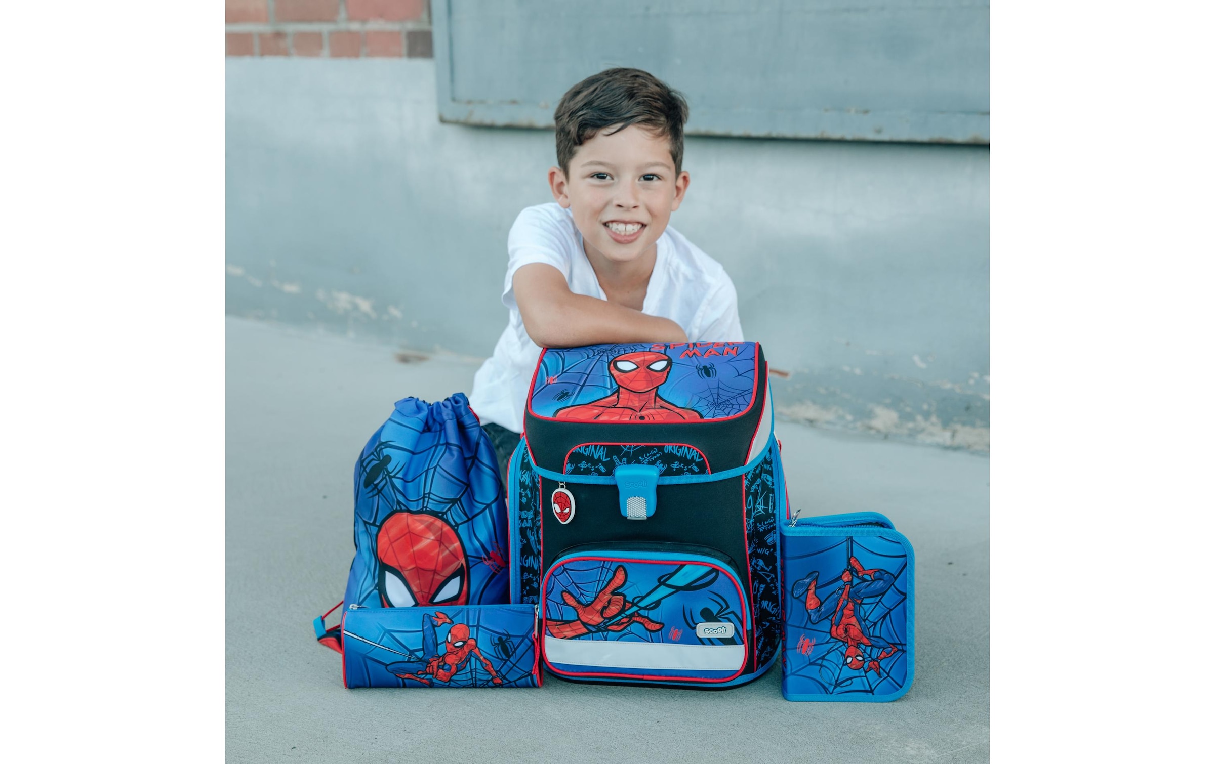Scooli Schulranzen »5-teilig Spiderman, 18 l«