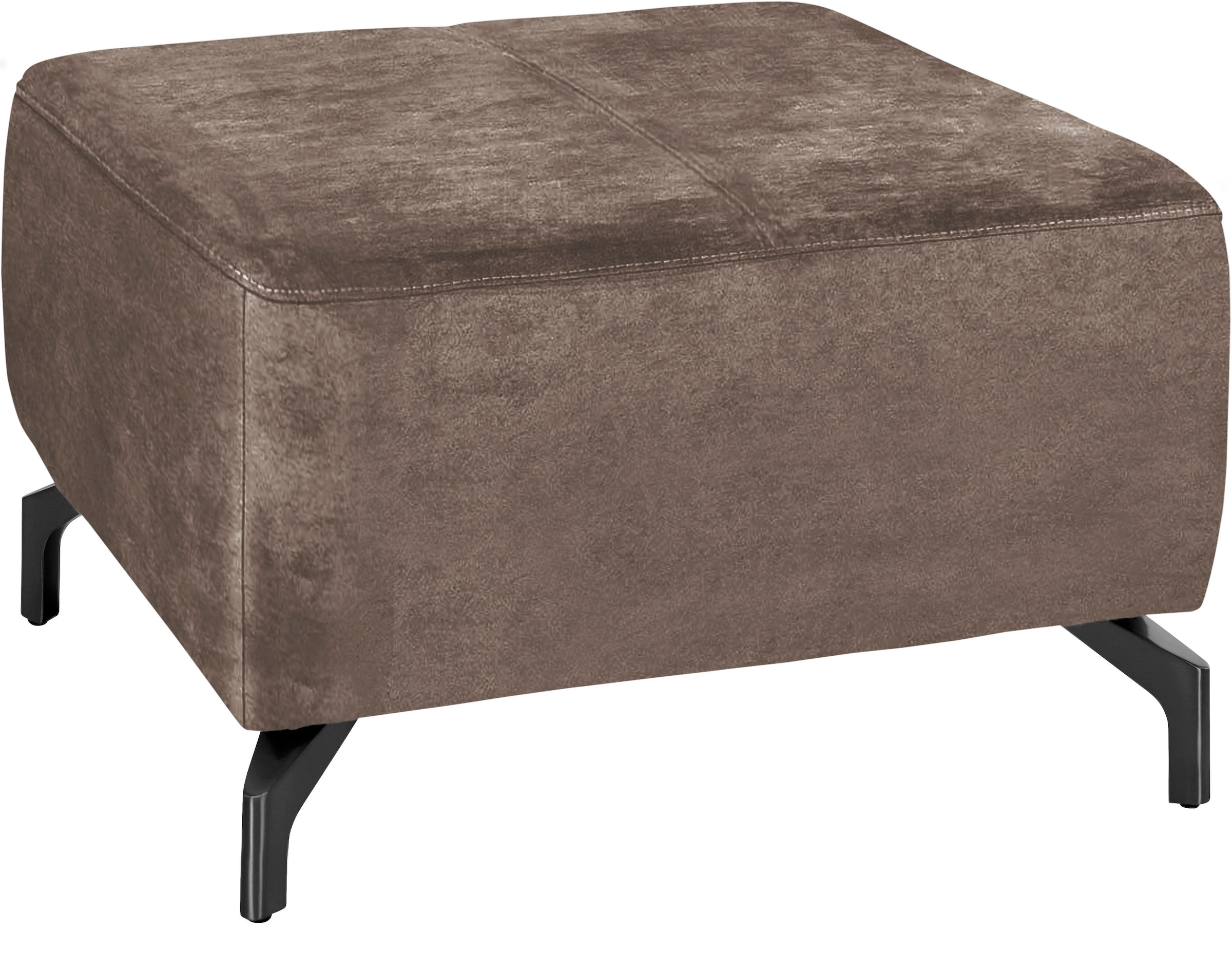 sit&more Hocker »Gizeh«, Fusshöhe 12 cm, wahlweise in 2 unterschiedlichen Fussfarben