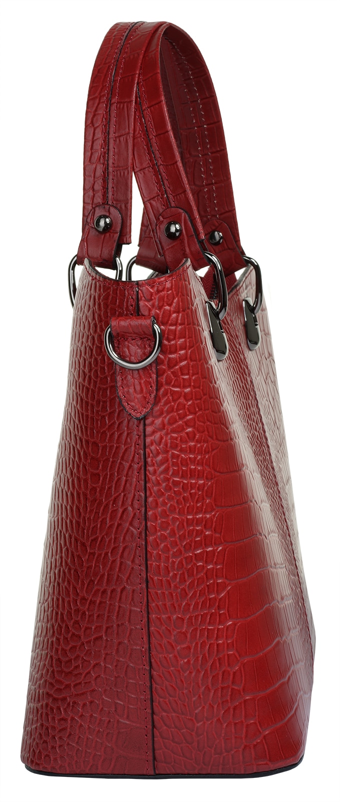 Cluty Henkeltasche, echt Leder, Made in Italy
