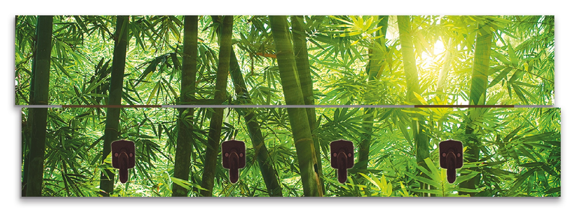 Artland Garderobenleiste »Asiatischer Bambuswald«, teilmontiert