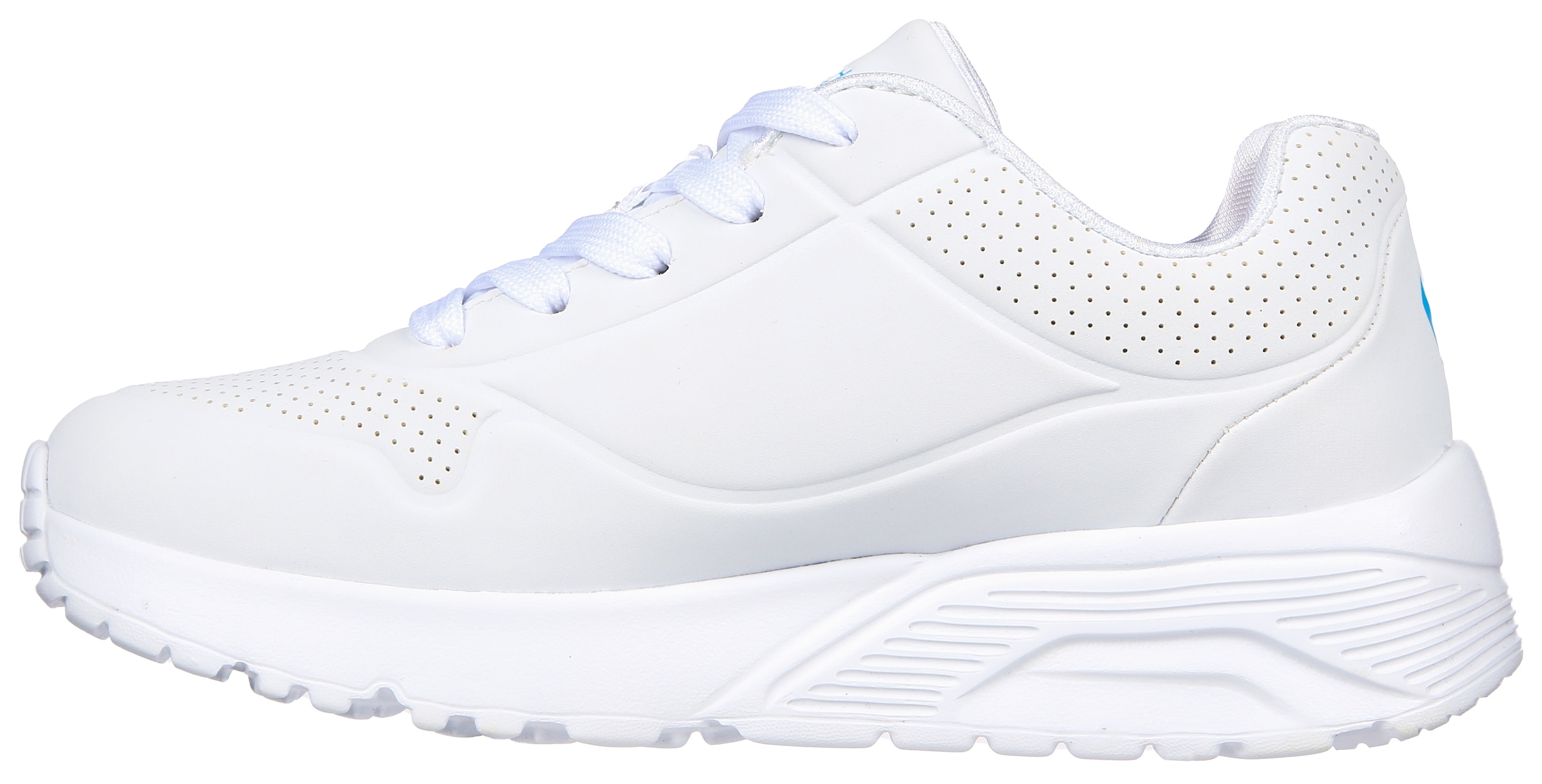 Skechers Sneaker »JGoldfarbencrown: Uno Lite - Spread the Love«, Chunky Sneaker, Pleatausneaker, Retro Sneaker mit allover Print