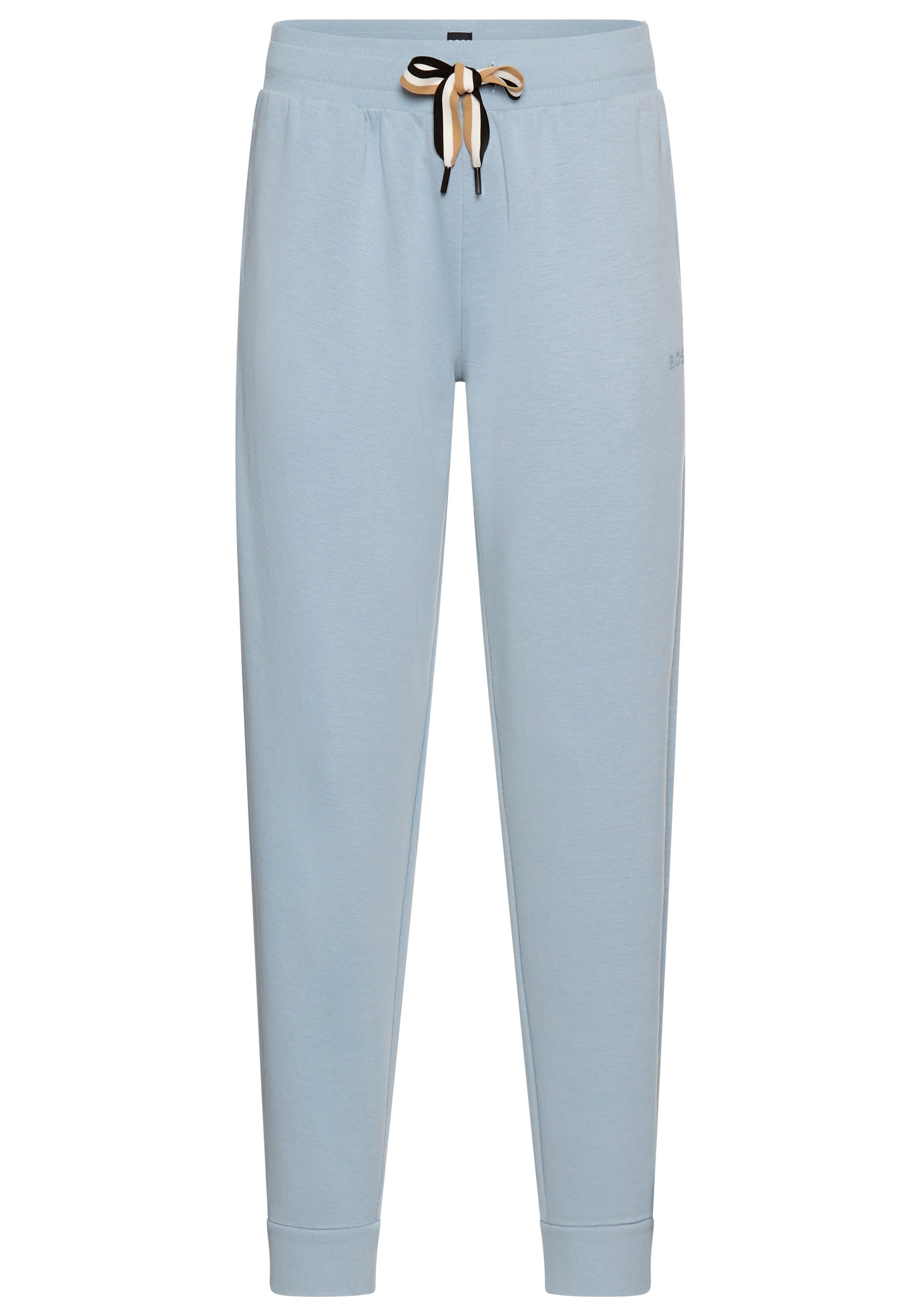 BOSS Relaxhose »CP Stripe_Pants Cuff« mit kontrastfarbener Kordel
