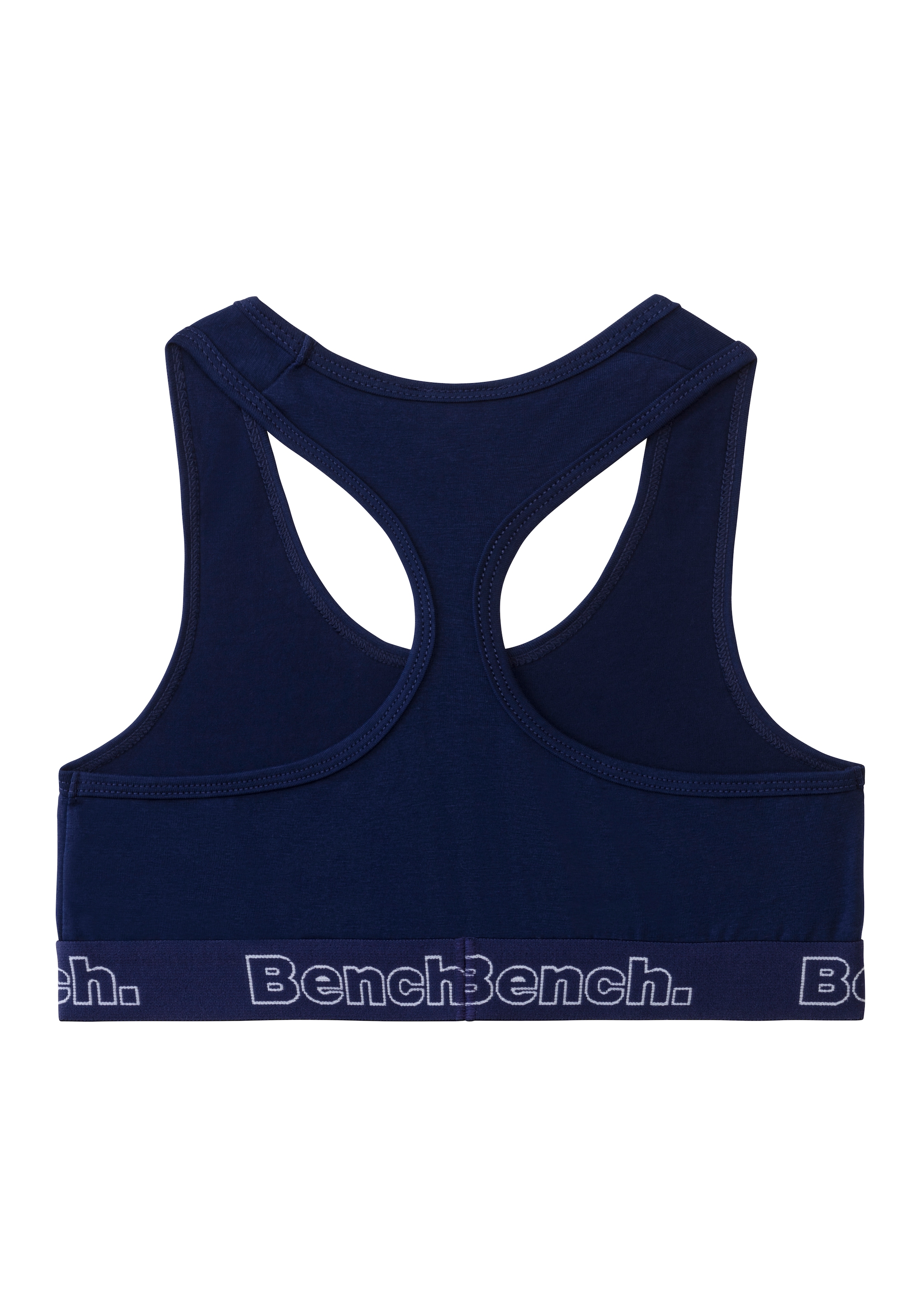 Bench. Bustier, mit kontrastfarbigem Bündchen und Racerback