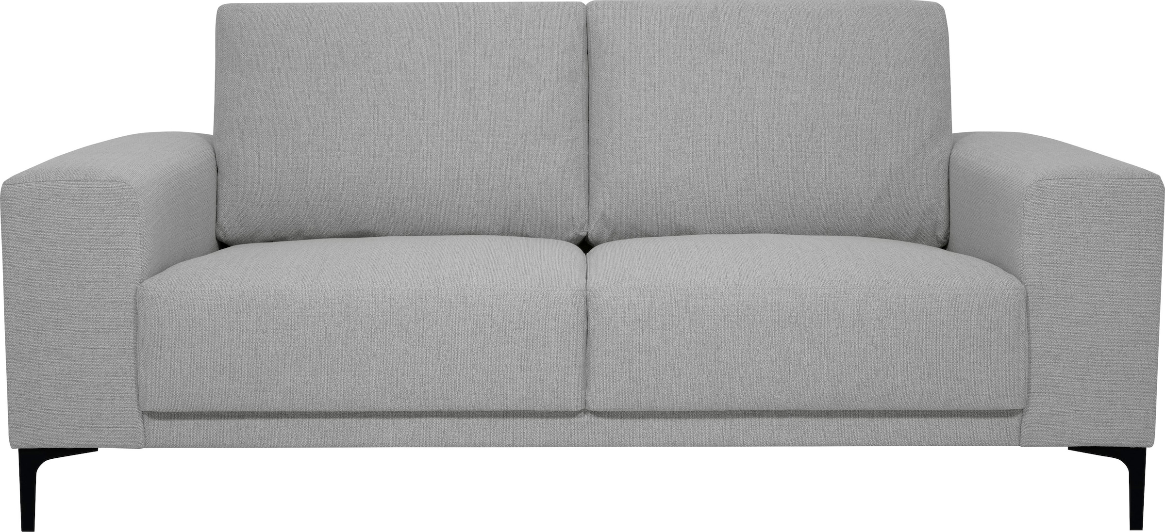 Places of Style 2-Sitzer »Xander«, Breite 164 cm, Webstoff, Soft-Touch Chenille, schwarze Metallfüsse