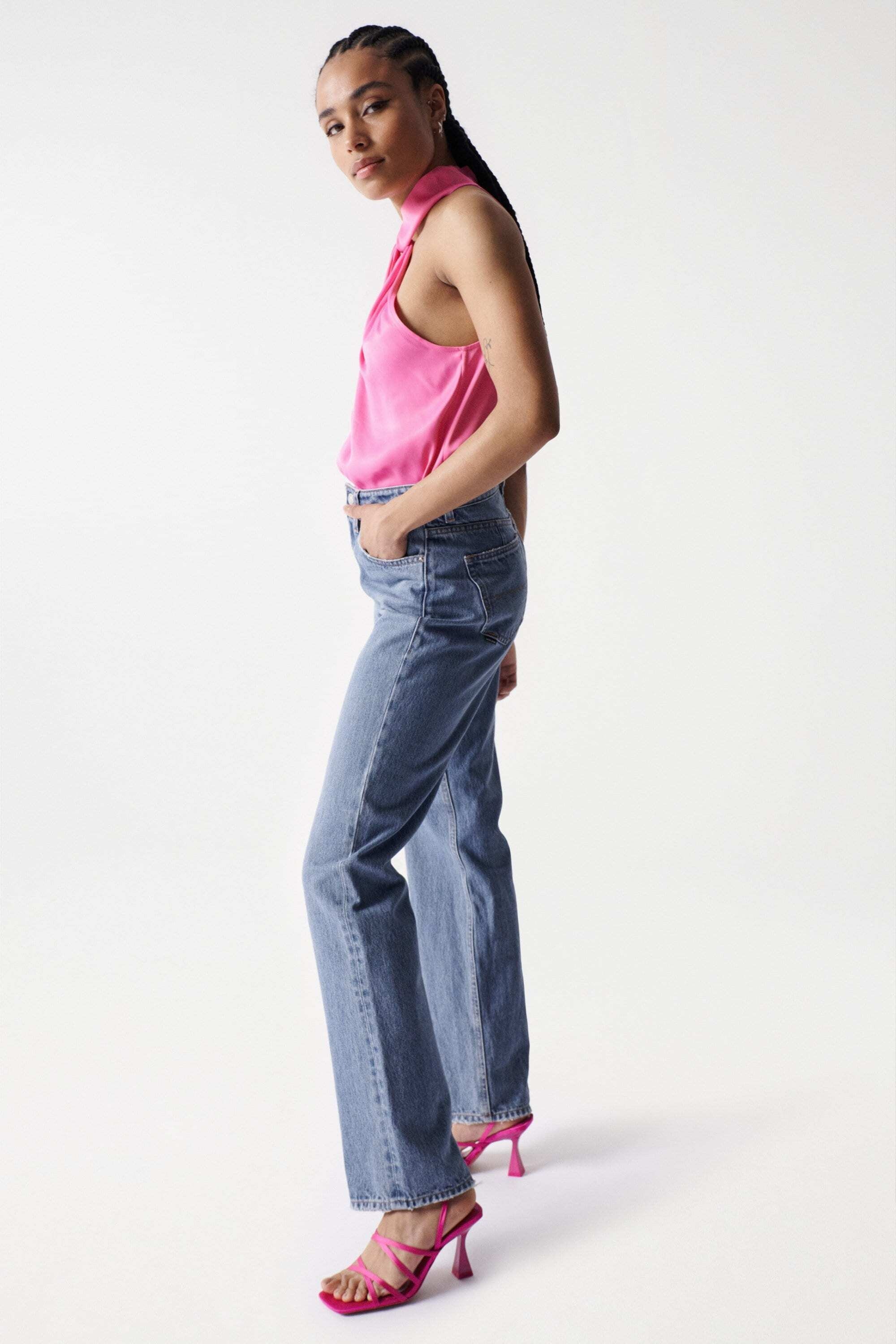 Salsa Tanktop »Salsa Jeans Tops Satin-Neckholder-Top«