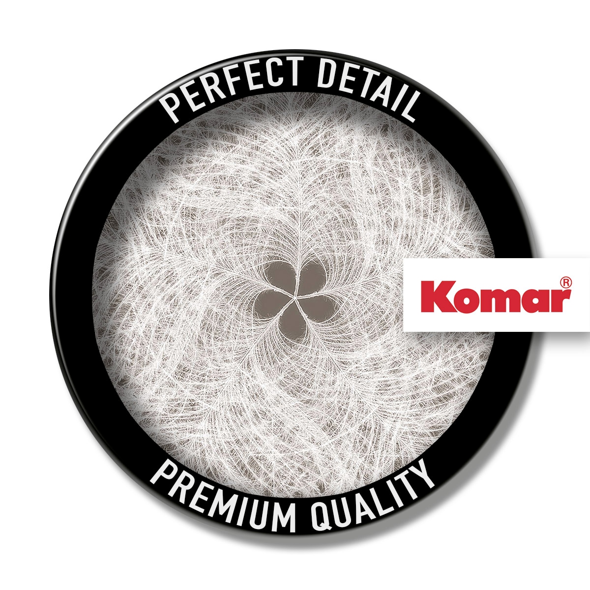 Komar Fototapete »Digitaldruck Vlies - Federstern - Grösse 300 x 250 cm«, bedruckt, Wohnzimmer, Schlafzimmer