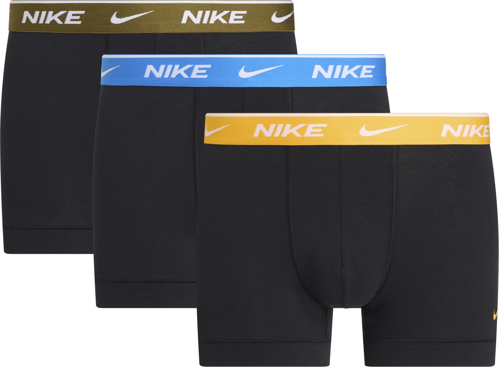 NIKE Underwear Trunk »TRUNK 3PK« Packung, 3er, 3 Stk. mit farbigem NIKE Logo-Elastikbund