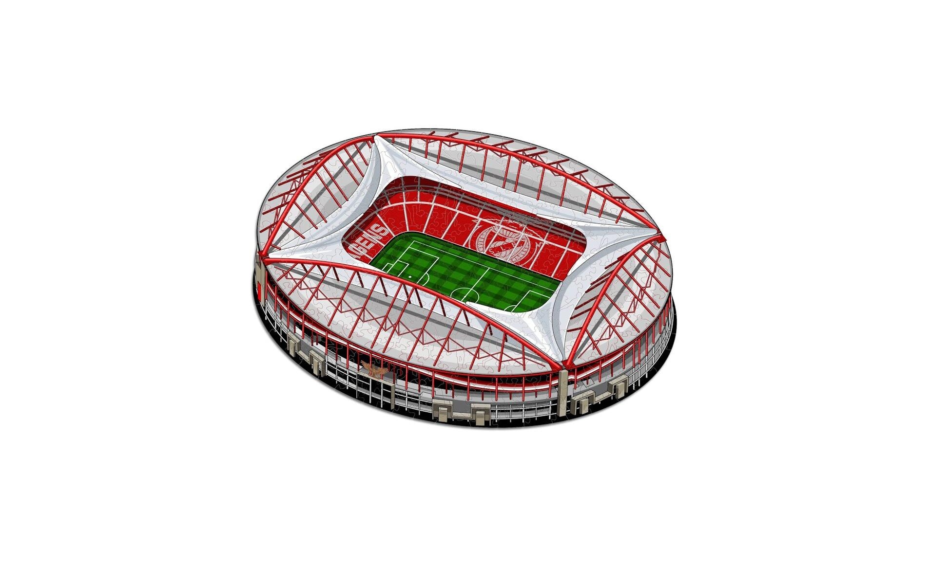 Puzzle »Iconic SL Benfica Stadium«, Holzart: Birke (Herkunftsland: China)
