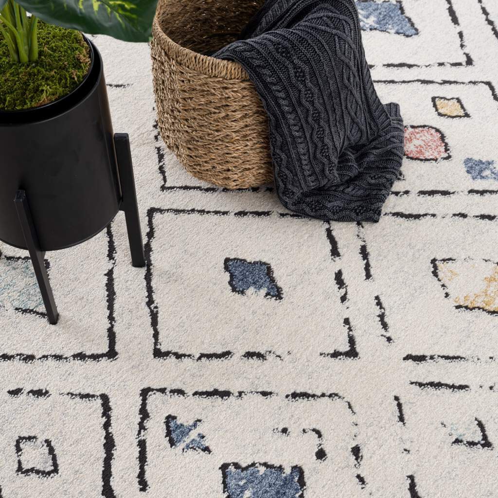 Carpet City Teppich »Mista Weich Multicolor, Jelmoli-Versand Kurzflor, 2574«, | online kaufen Boho-Optik, rechteckig