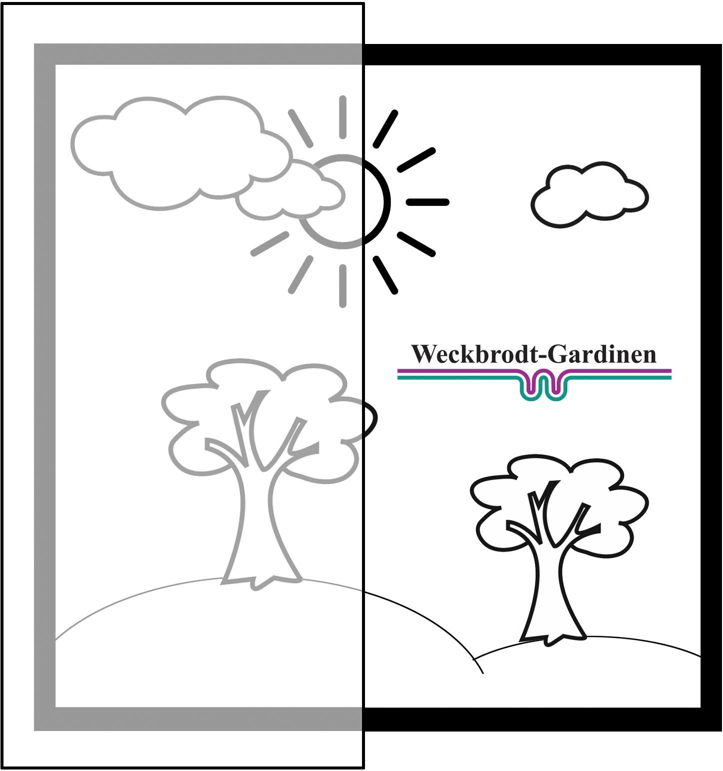 Weckbrodt Gardine »Heidelberg«, (1 St.), 1 Bordüre, Kante, Voile, shoppen Jelmoli-Versand mit | floral Store, gebogt, online C-Bogenstore