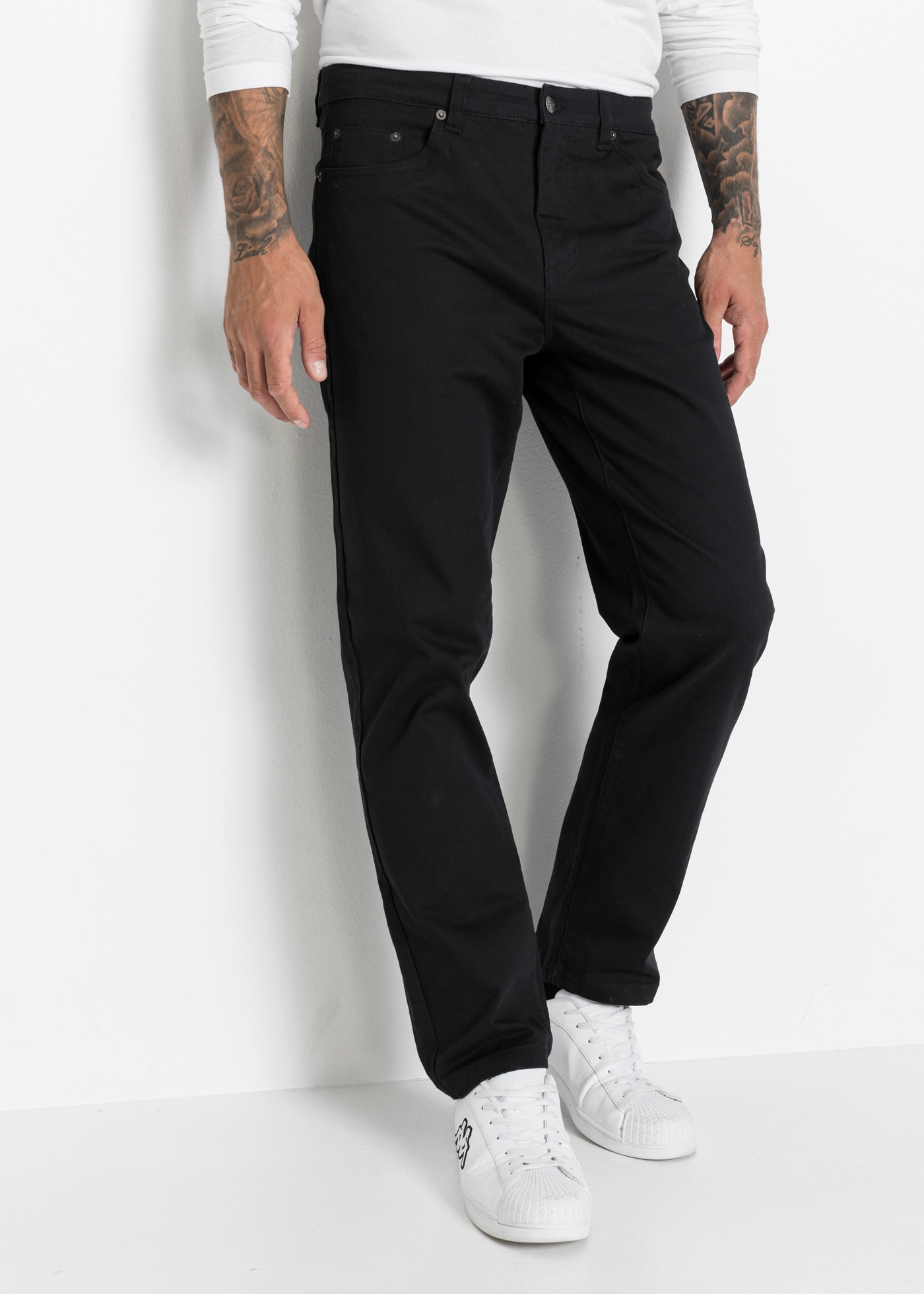 bonprix Stretch-Hose »Classic Fit Stretch-Hose, Straight« Classic Fit Stretch-Hose, Straight, Five-Pocket-Design