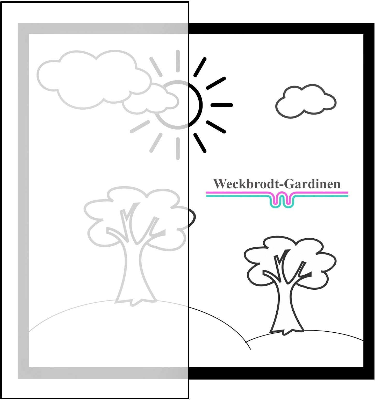 Weckbrodt Gardine »Mia«, (1 St.), Voile, bedruckt, Allover, Motiv, halbtransparent, Bleiband, Store