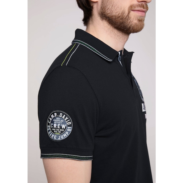 CAMP DAVID Poloshirt, mit Kontrastnähten auf den Schultern online bestellen  | Jelmoli-Versand