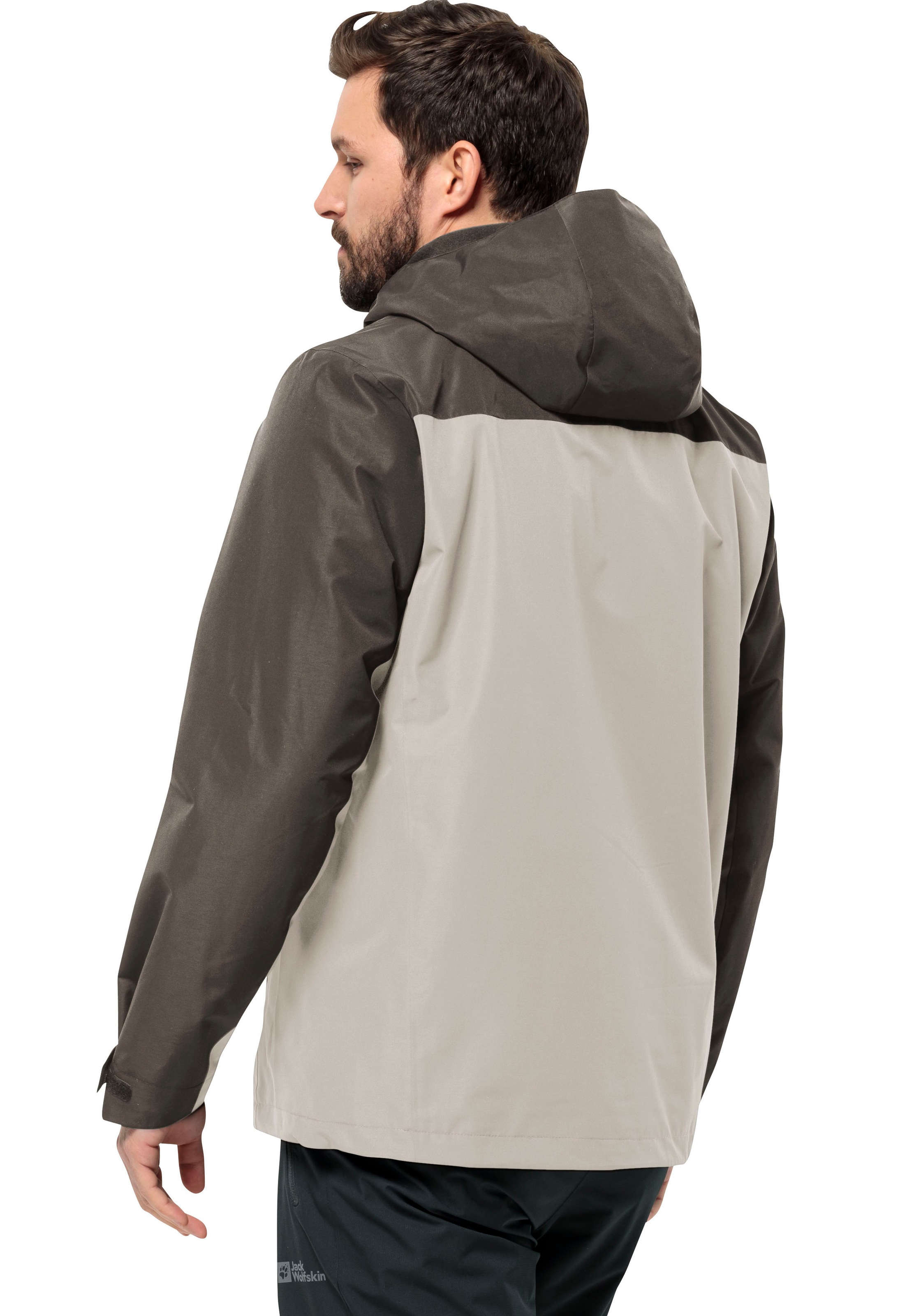 Jack Wolfskin 3-in-1-Funktionsjacke »TAUBENBERG 3IN1 JKT M«, mit Kapuze, Wasserabweisenden Reissverschlüssen, Wasserdicht, Atmungsaktiv